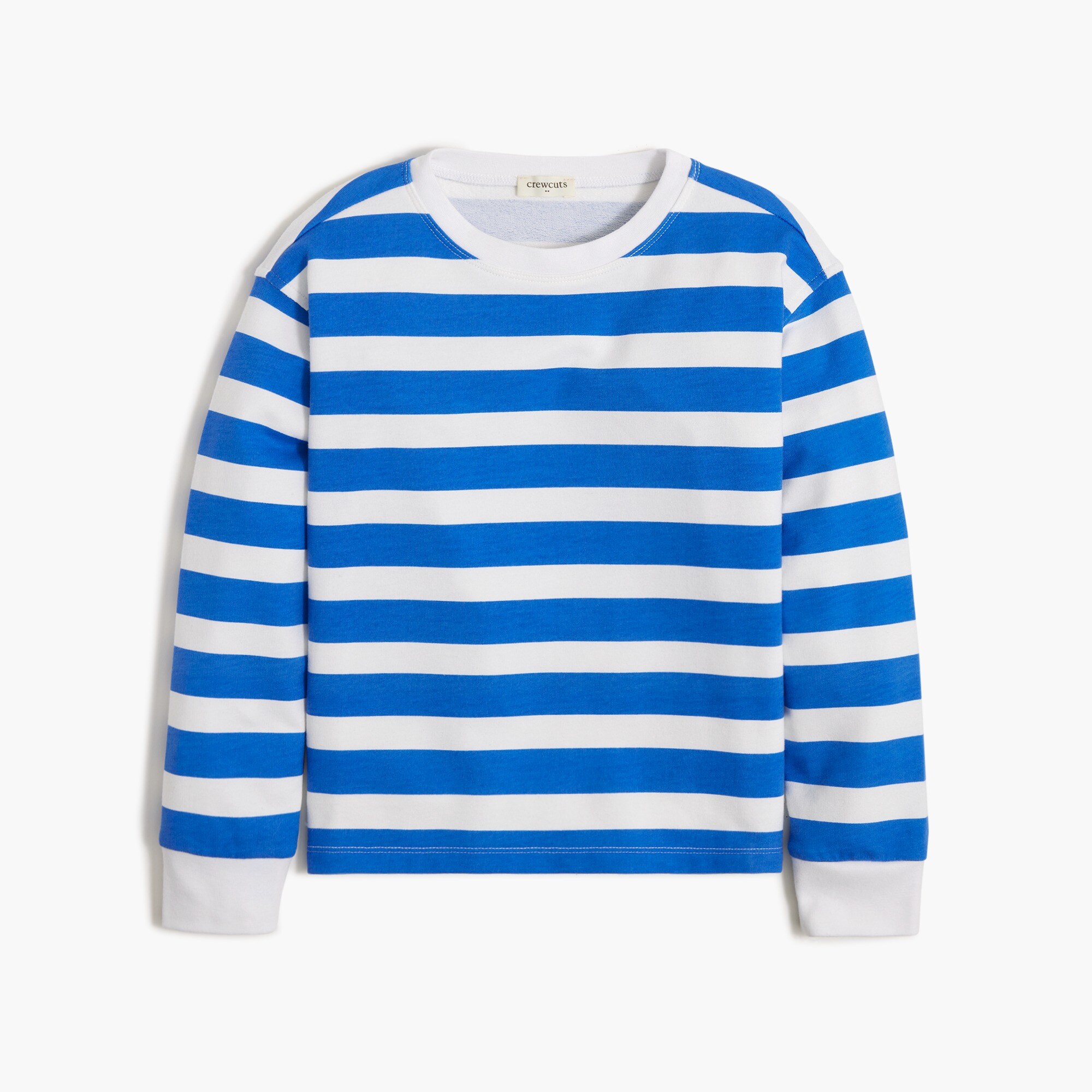 girls Girls' striped crewneck sweatshirt