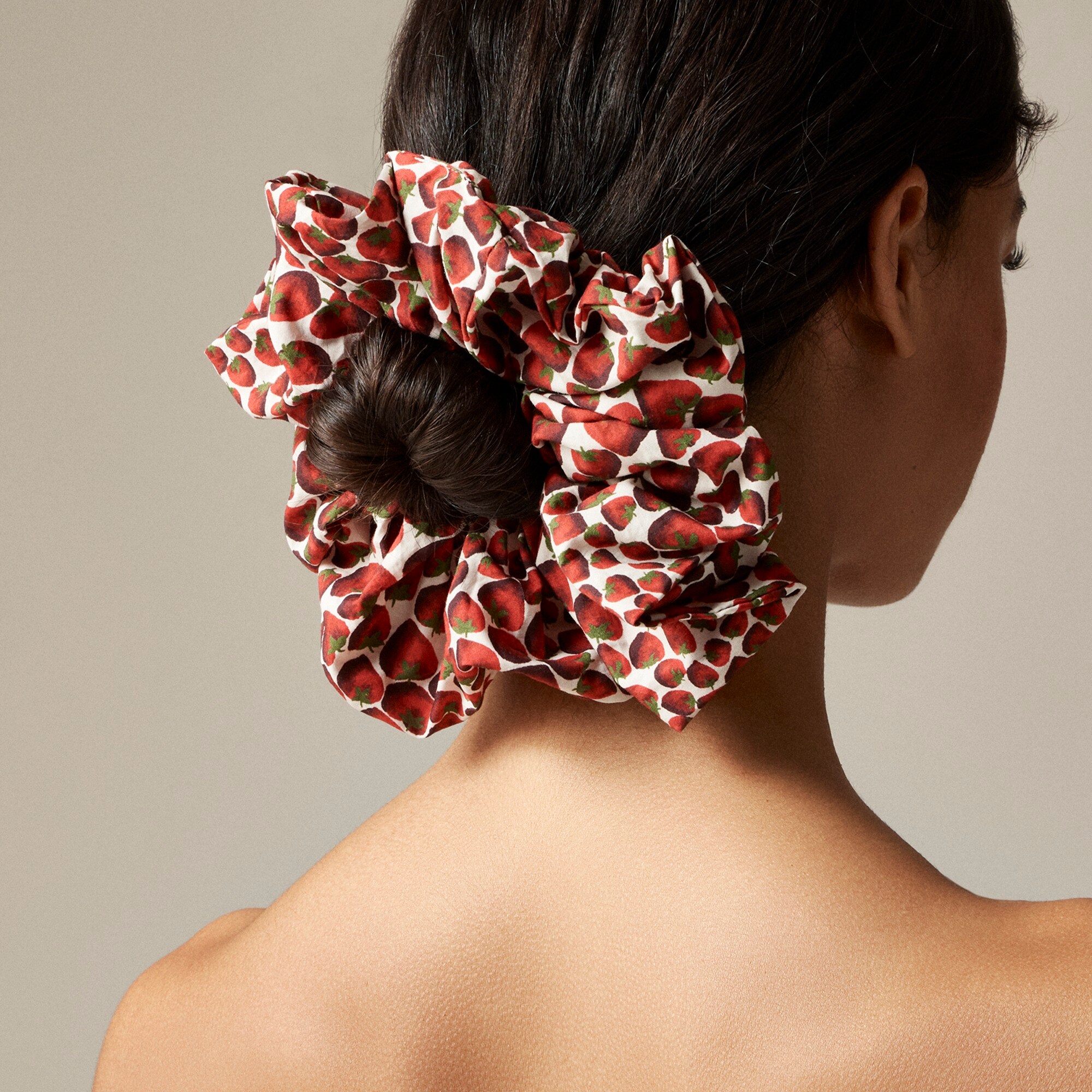  Oversized printed scrunchie