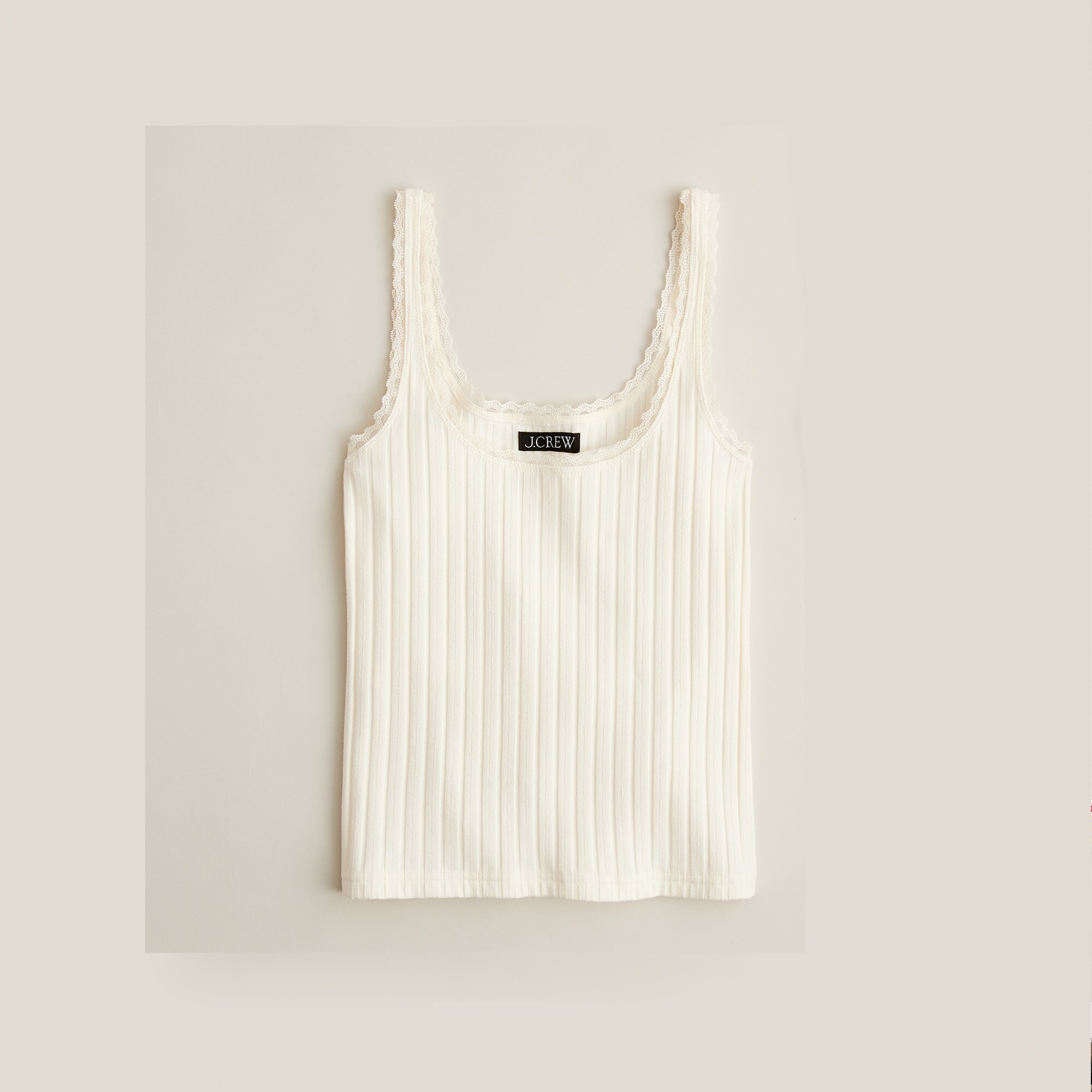 Pointelle tank top