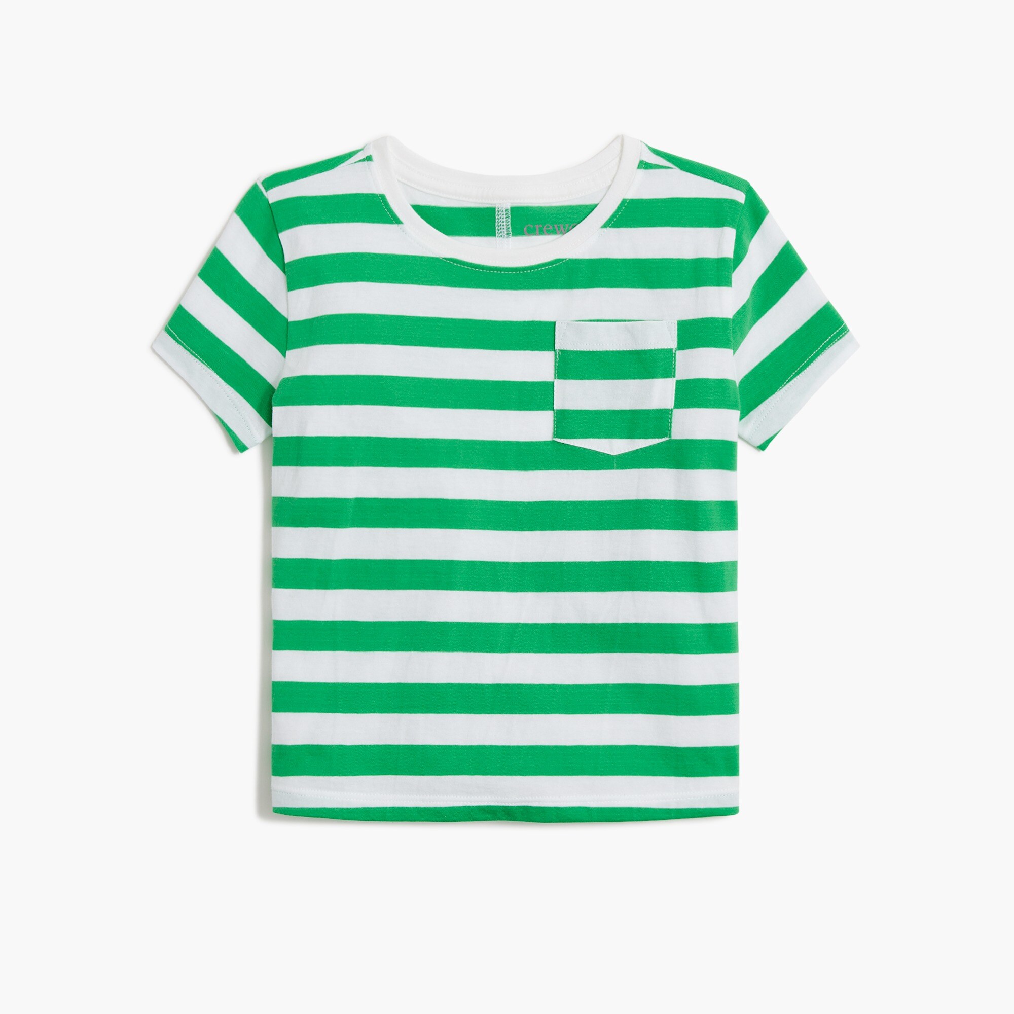 Girls' striped weekend tee