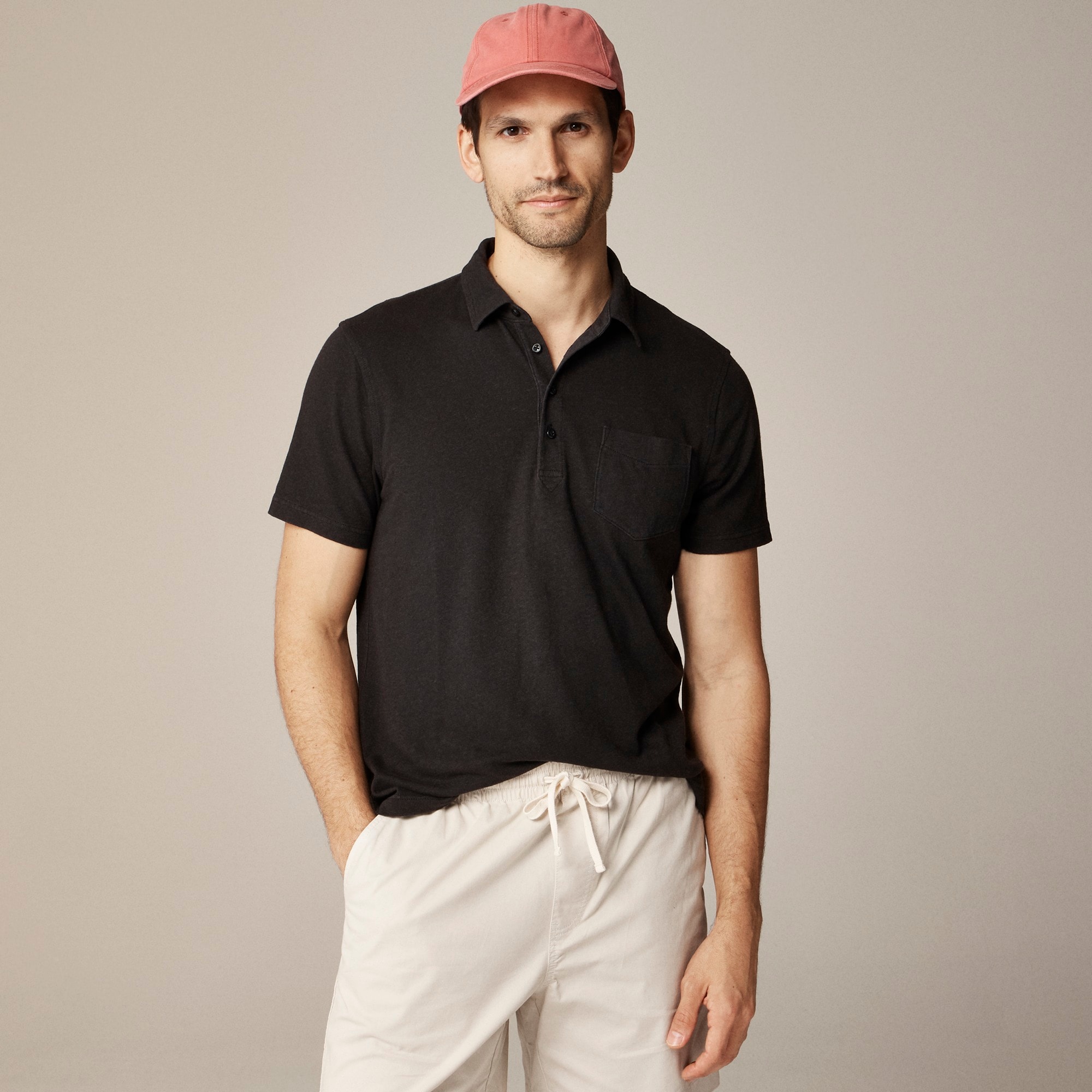 j.crew: hemp-organic cotton blend polo shirt for men