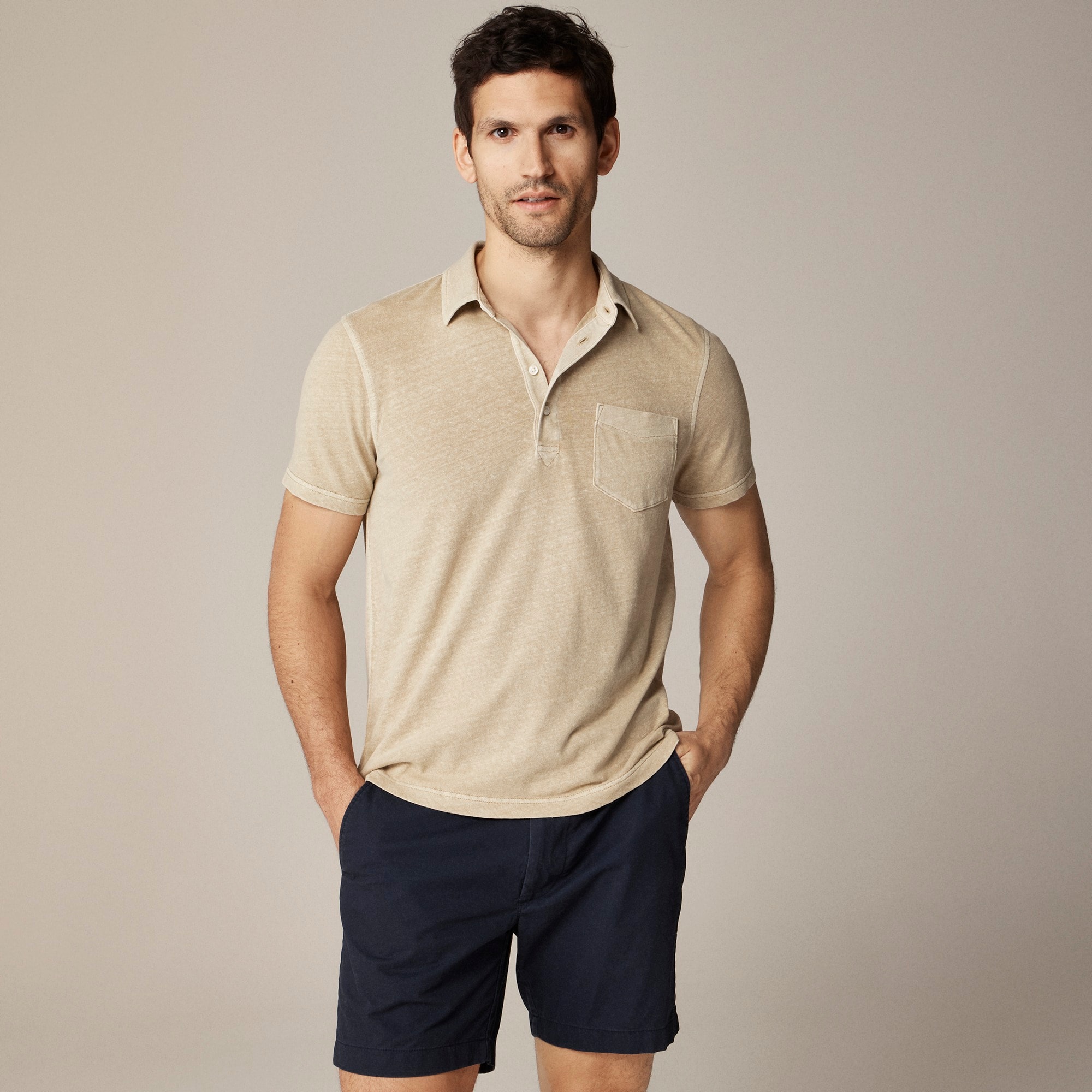 j.crew: hemp-organic cotton blend polo shirt for men
