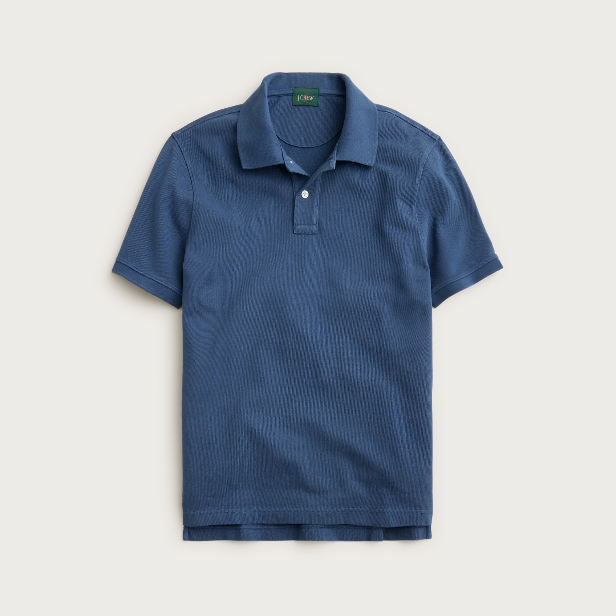  Washed piqu&eacute; polo shirt