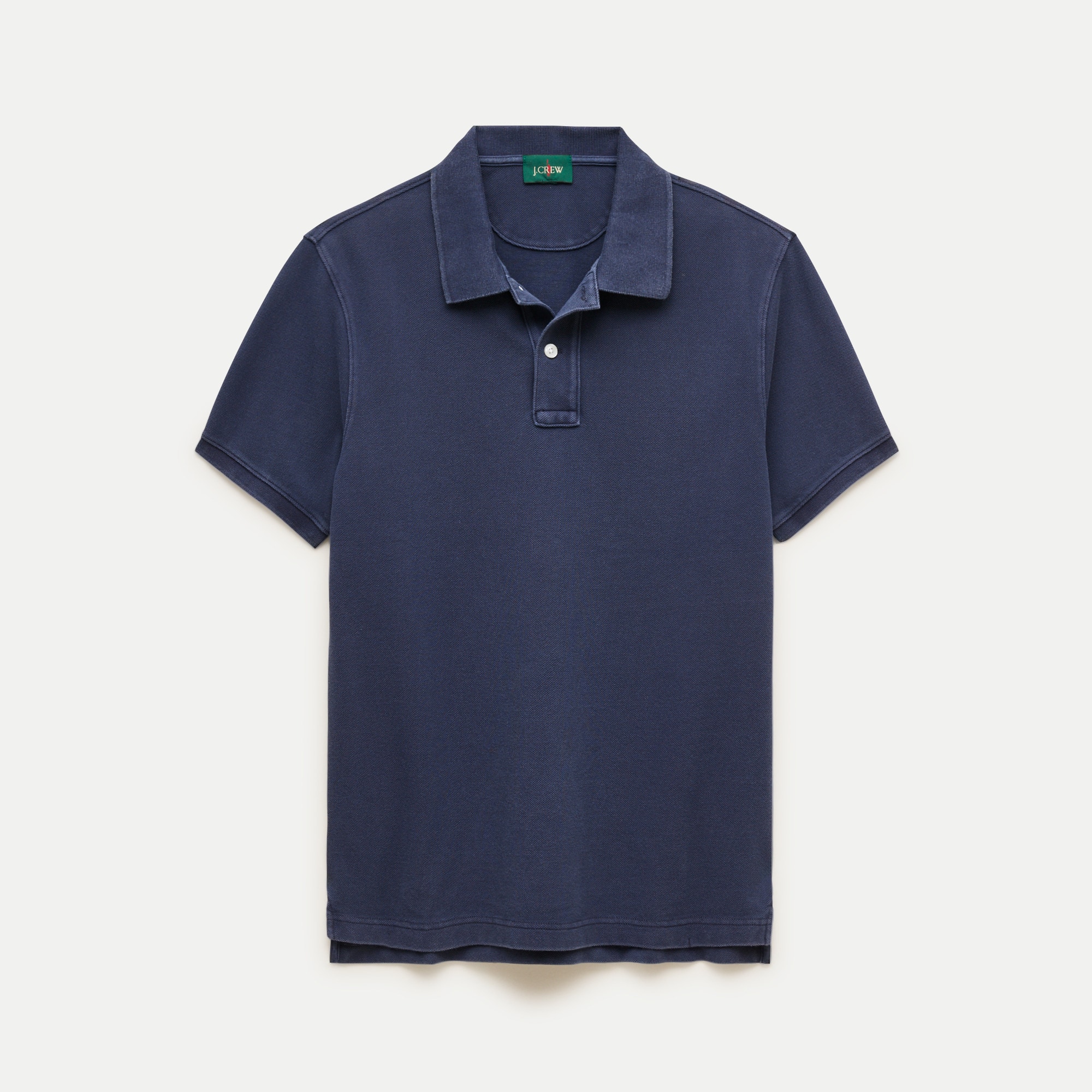 Washed piqu&eacute; polo shirt