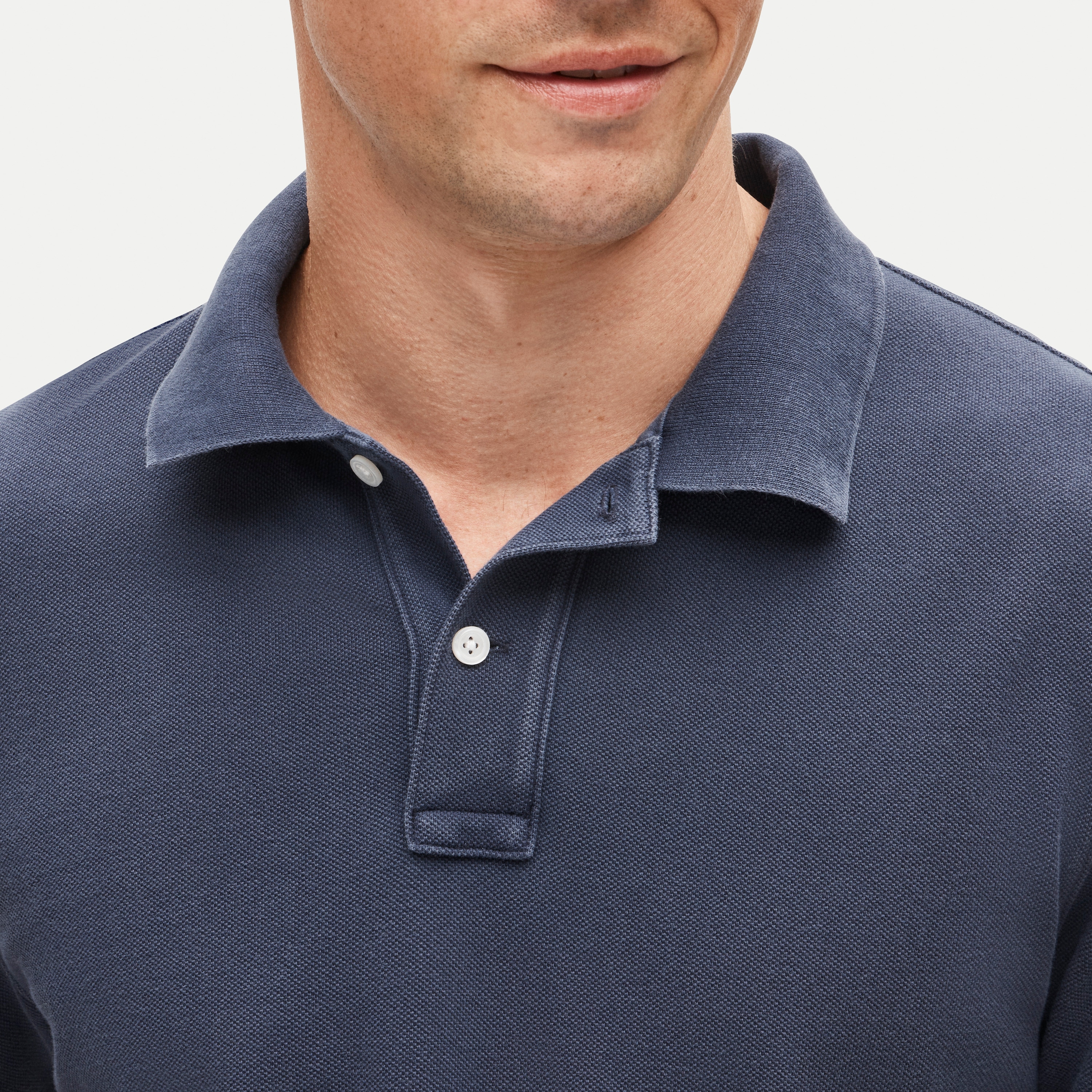 Washed piqu&eacute; polo shirt - thumbnail 2
