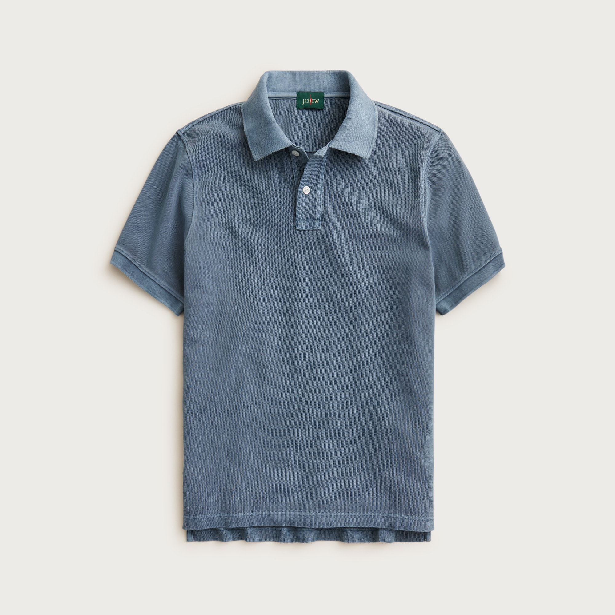  Washed piqu&eacute; polo shirt