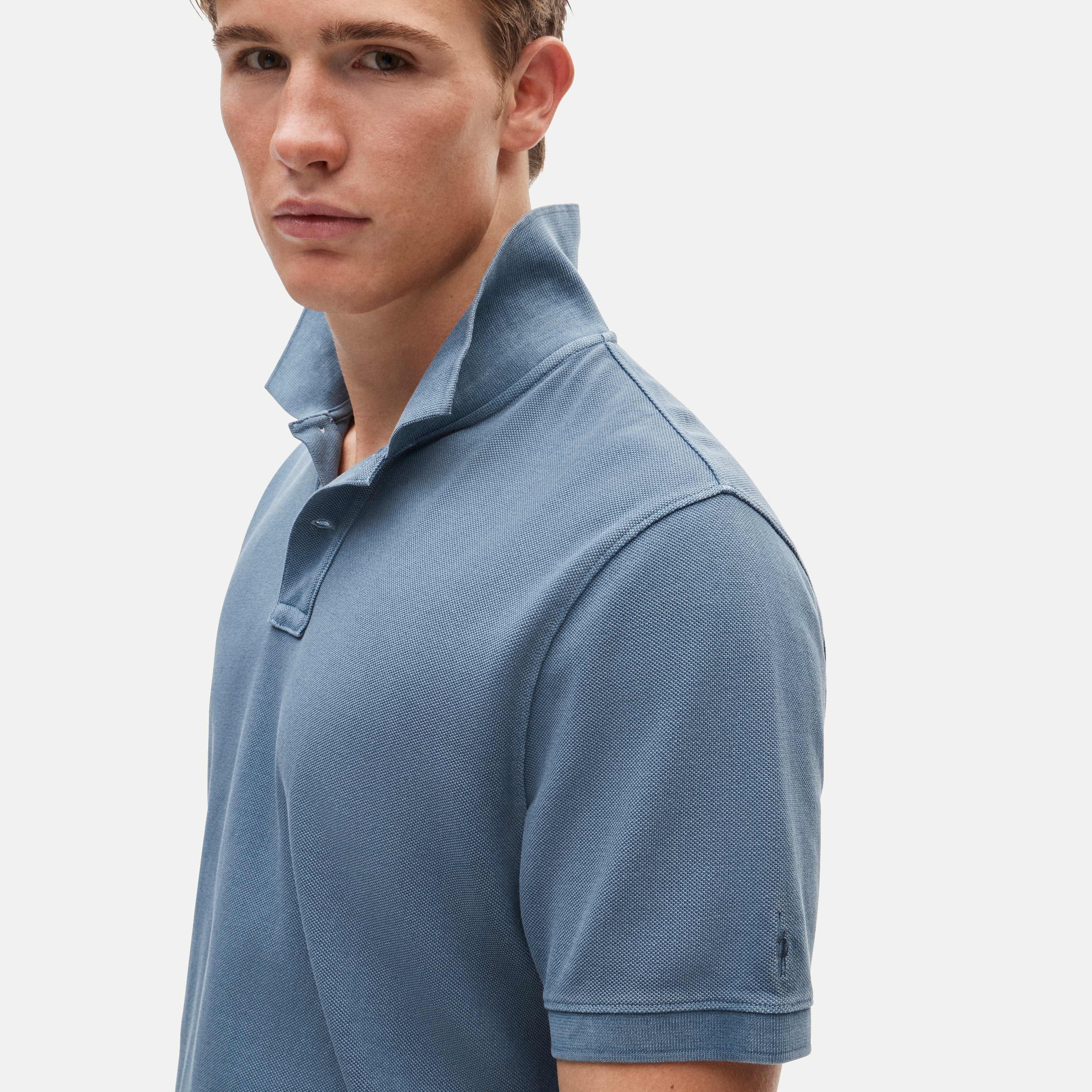 Washed piqu&eacute; polo shirt - thumbnail 4