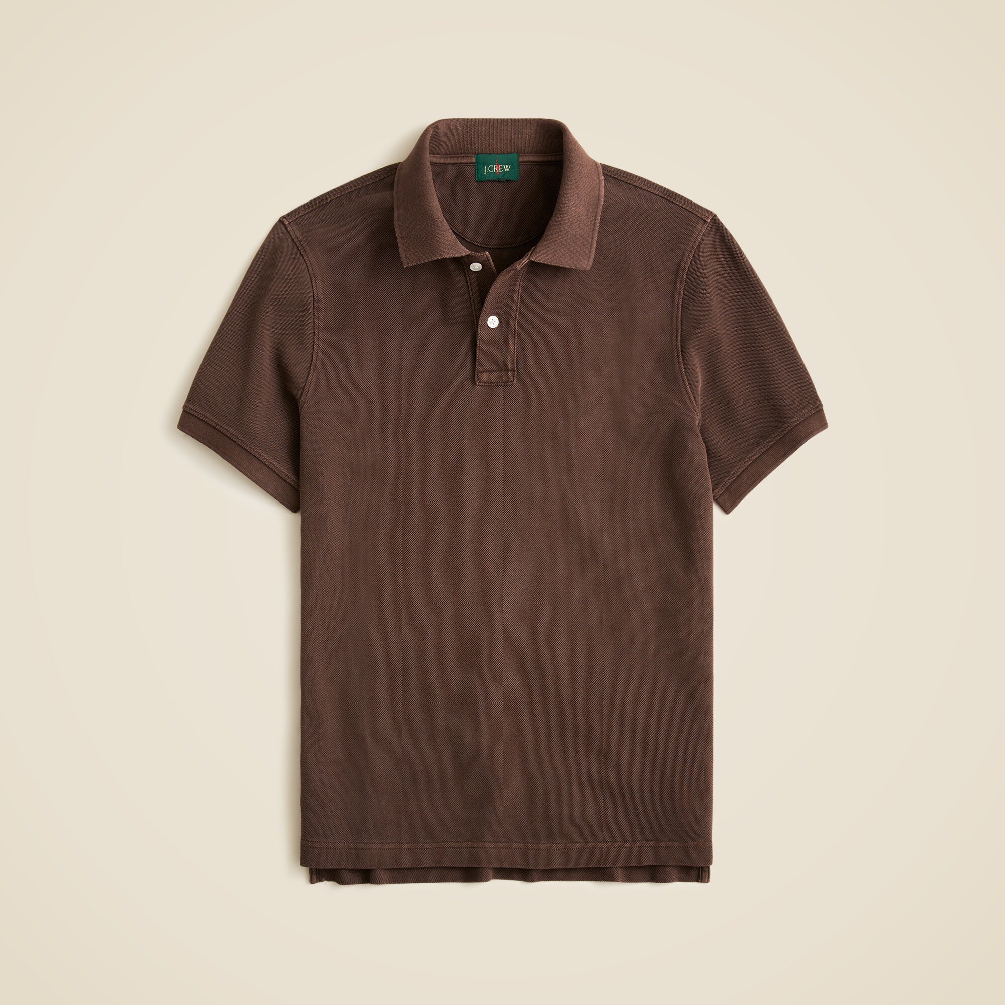  Washed piqu&eacute; polo shirt