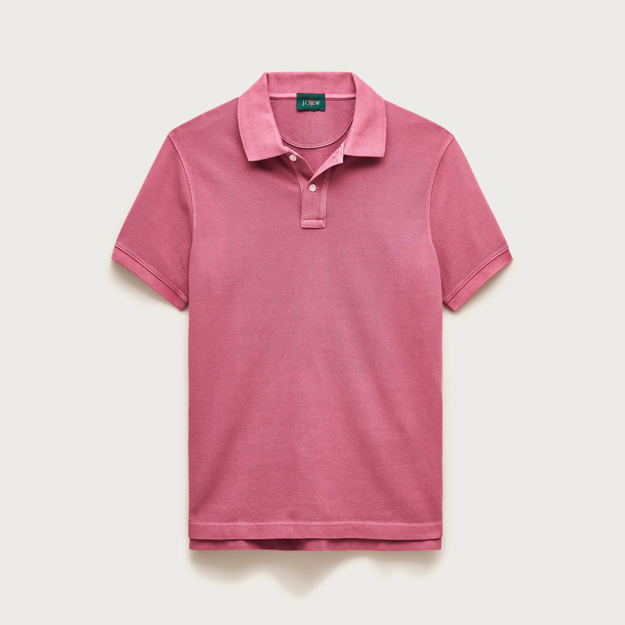  Washed piqu&eacute; polo shirt