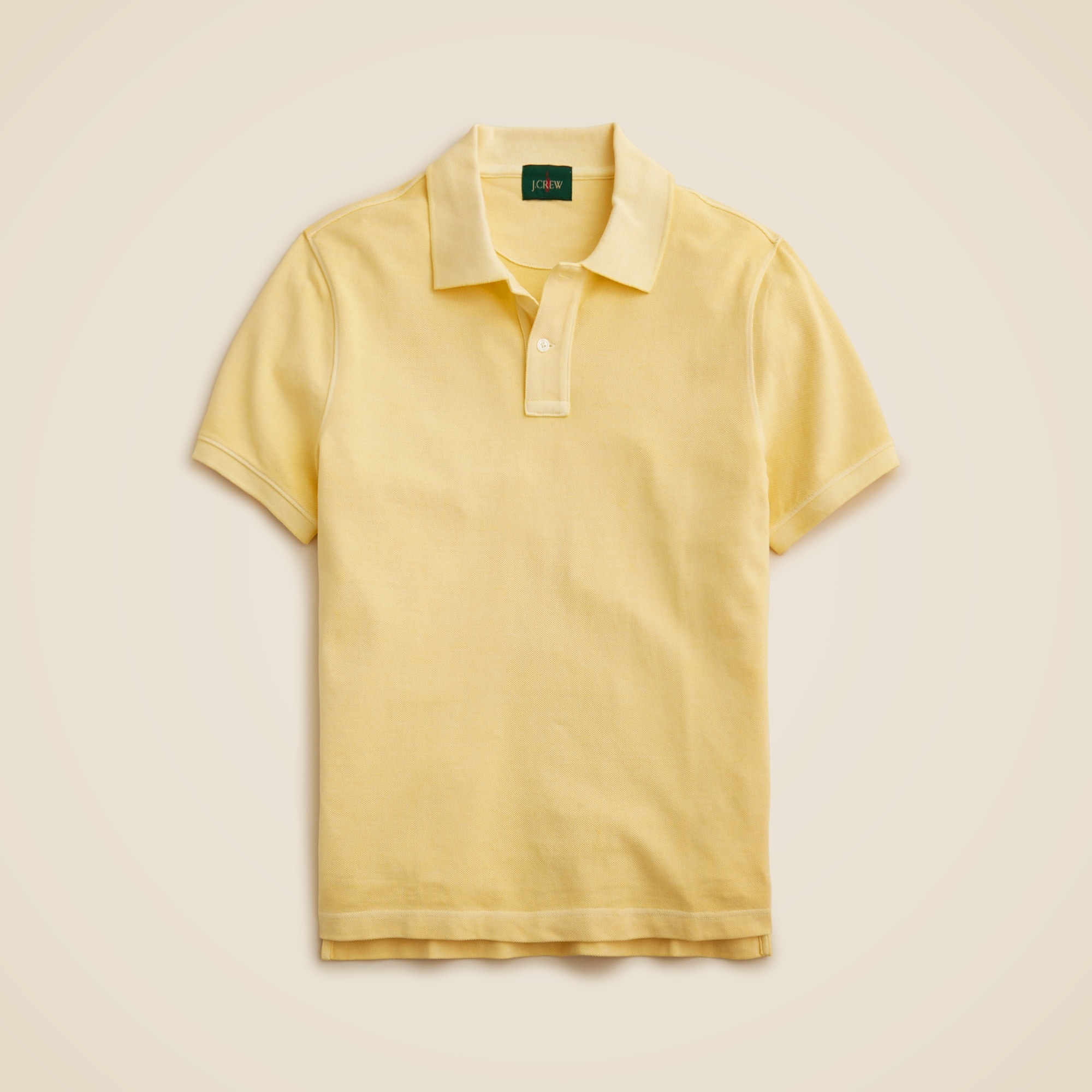 mens Washed piqu&eacute; polo shirt