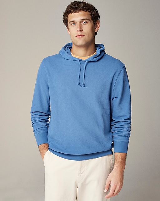 mens Textured sweater-tee hoodie