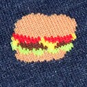 Hamburger socks HTHR NAVY factory: hamburger socks for men