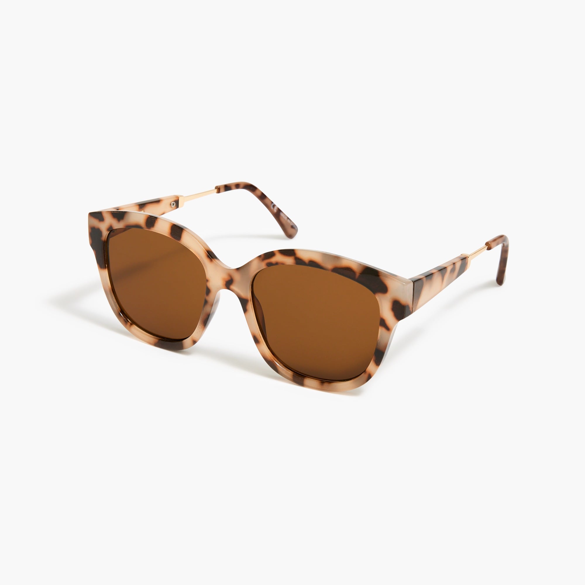 womens Tortoise D-frame sunglasses