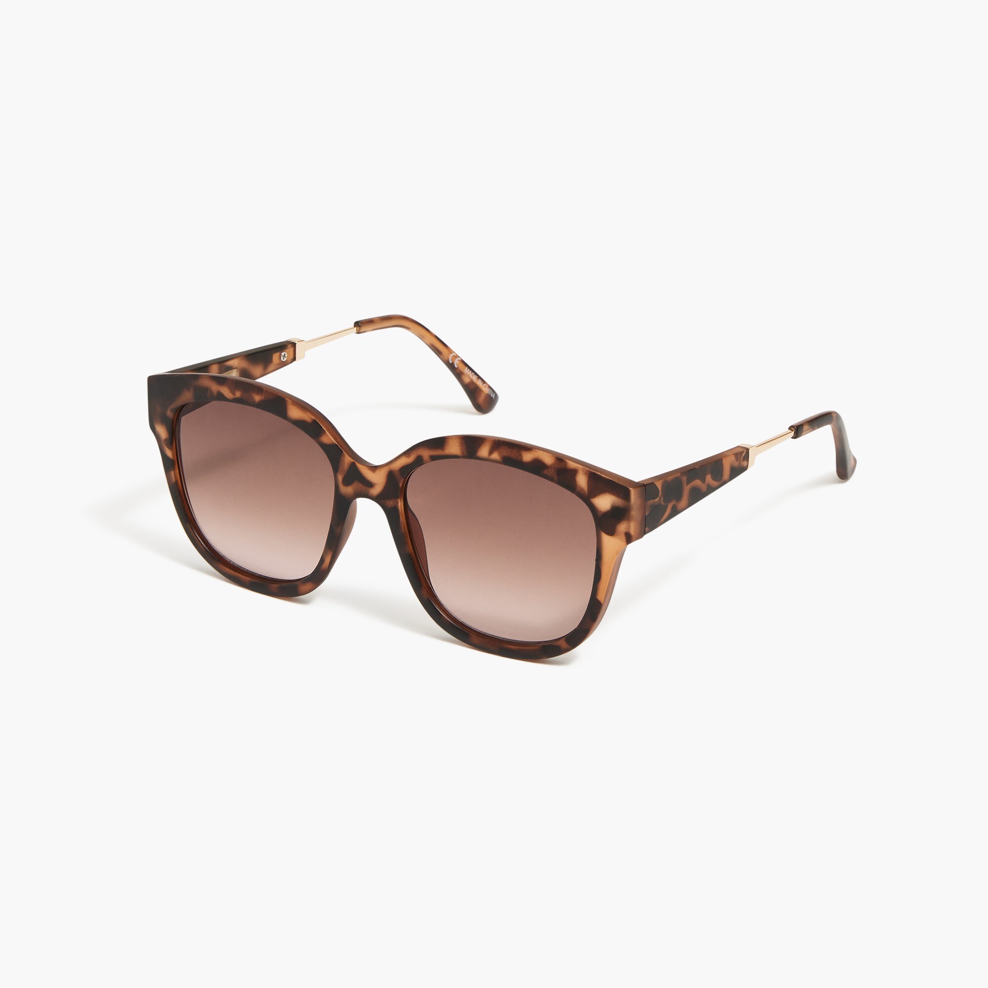 Tortoise D-frame sunglasses