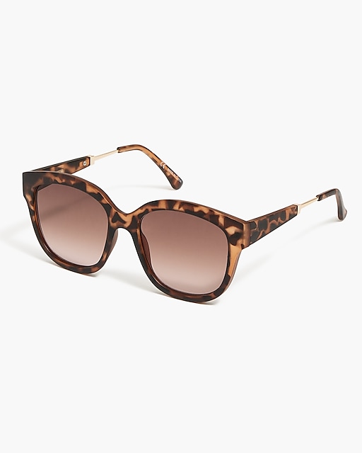 womens Tortoise D-frame sunglasses