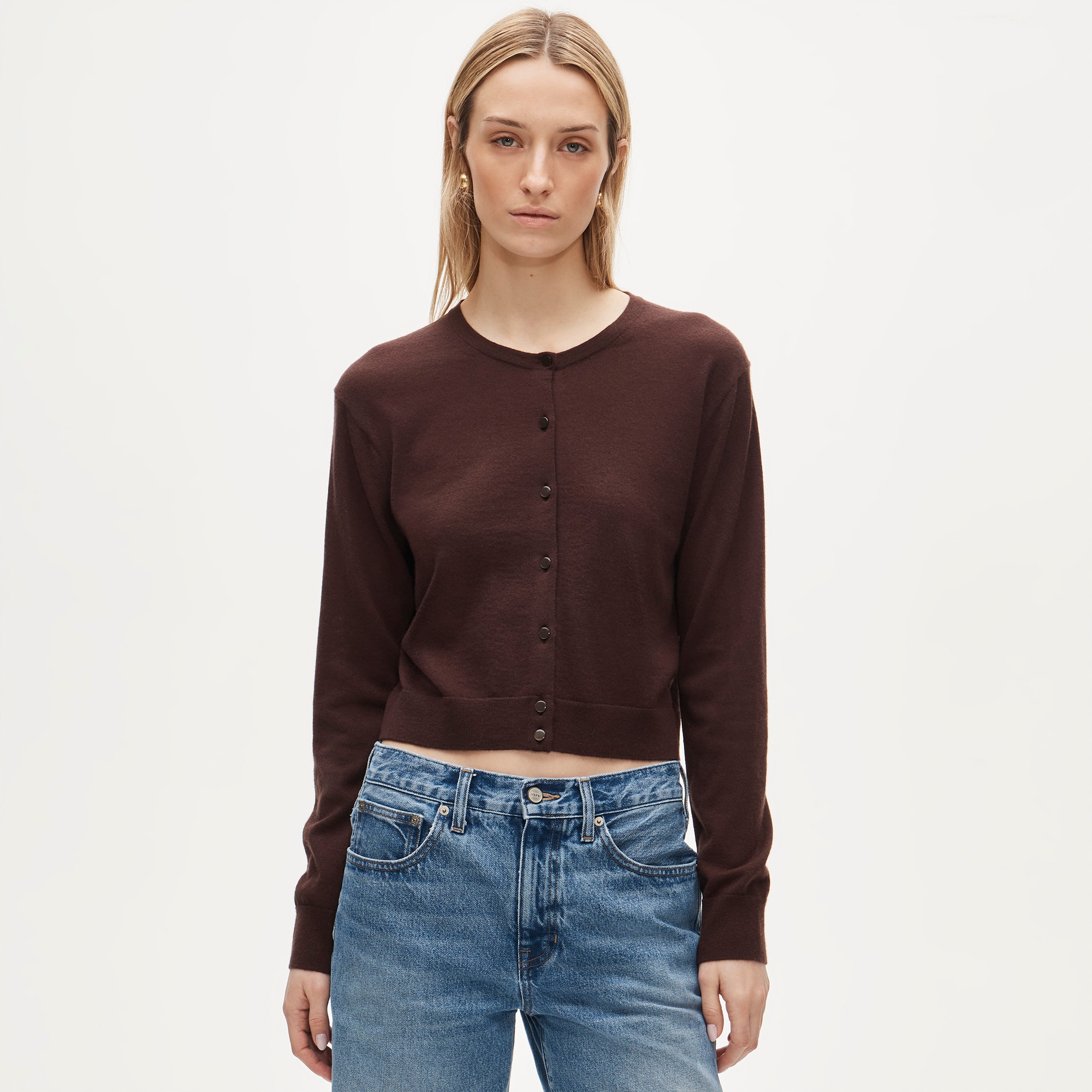 Featherweight cashmere cardigan