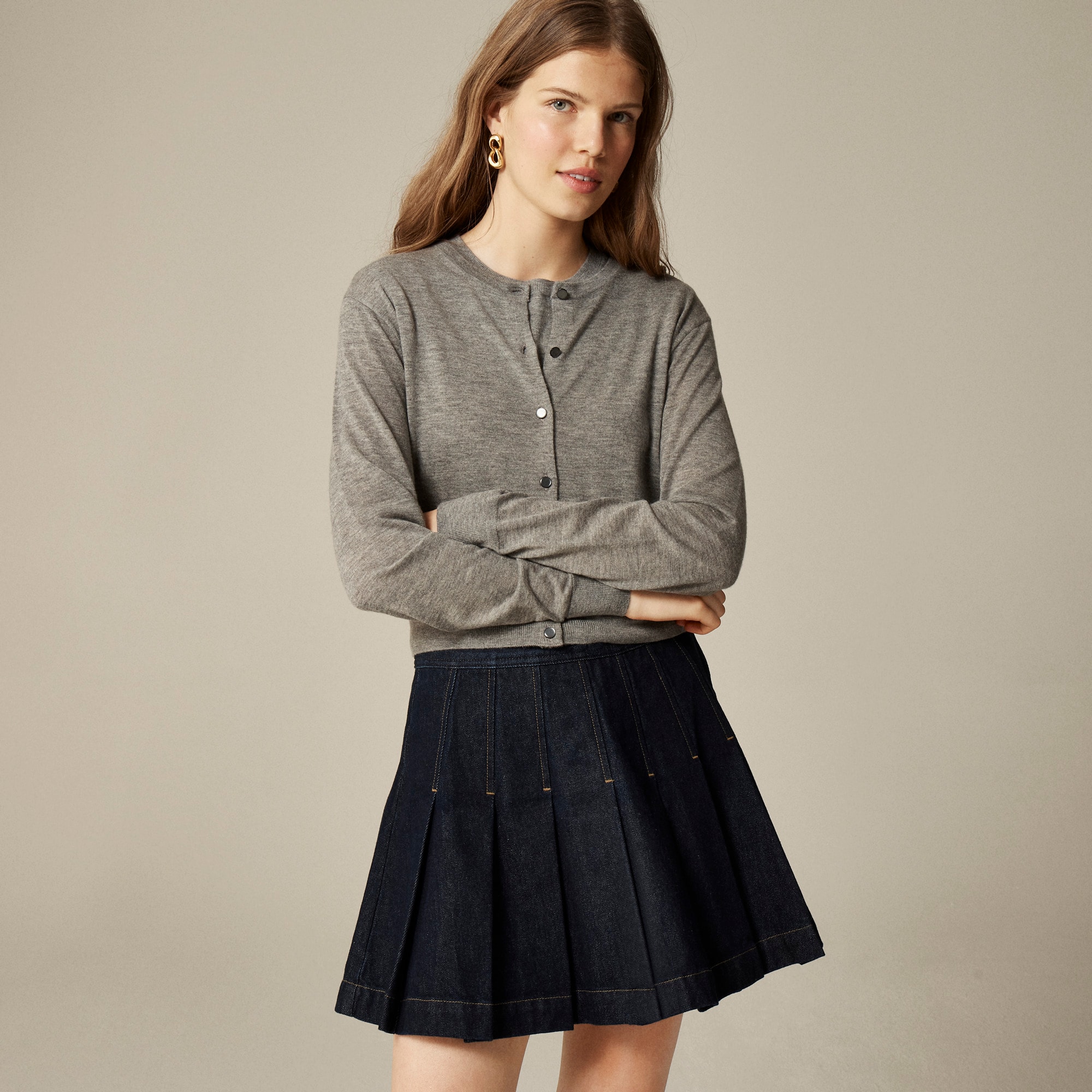 Featherweight cashmere cardigan