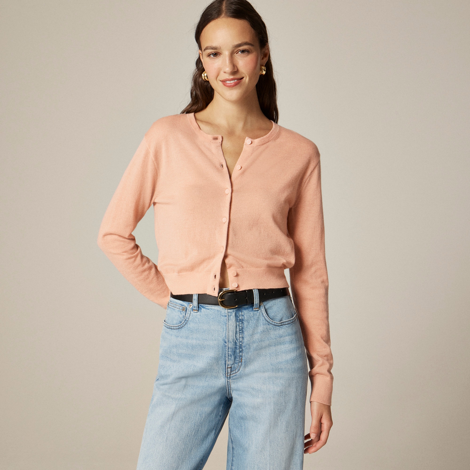 Featherweight cashmere cardigan