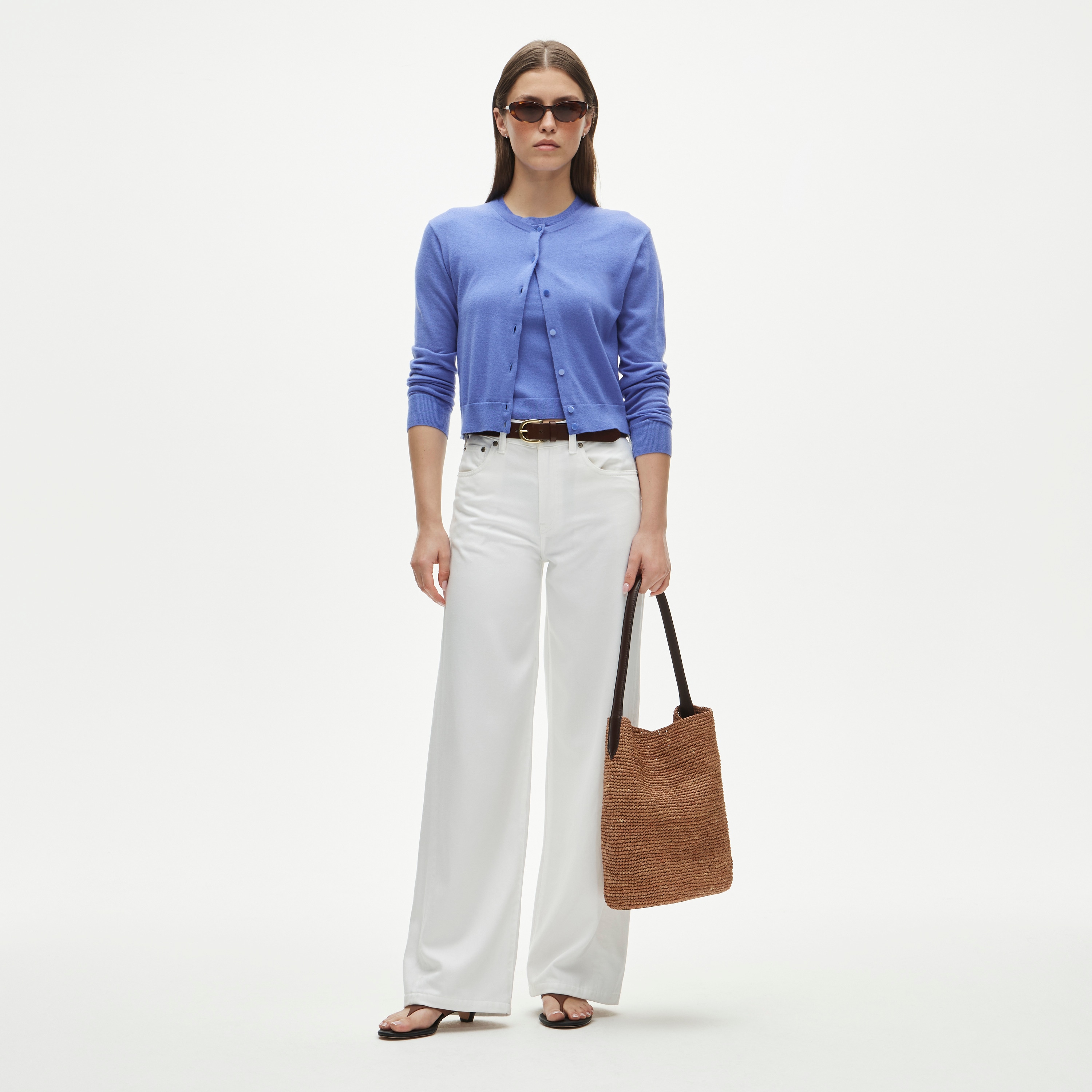 Featherweight cashmere cardigan