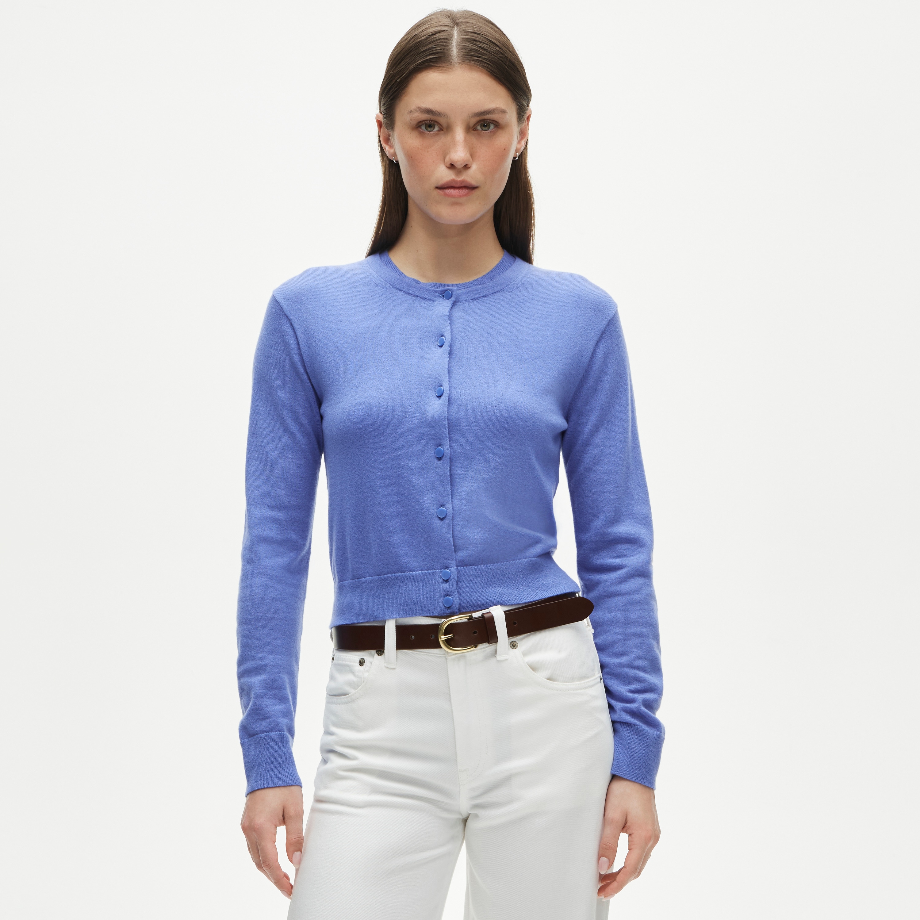 Featherweight cashmere cardigan