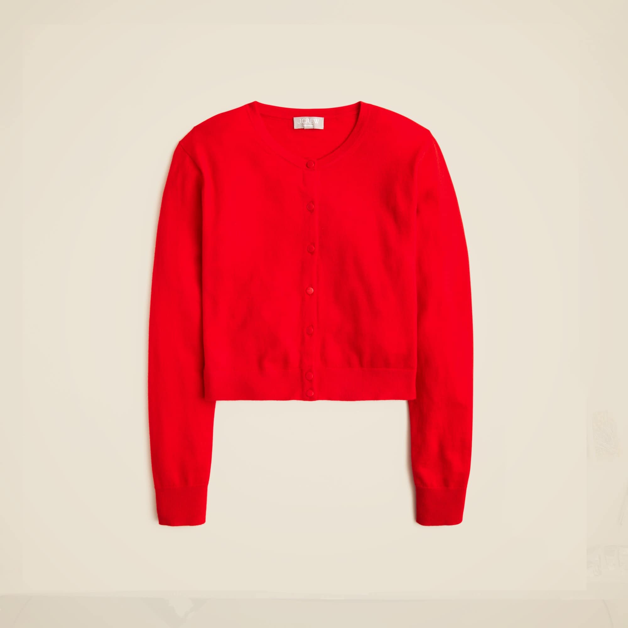 Featherweight cashmere-blend cropped sweater shell
