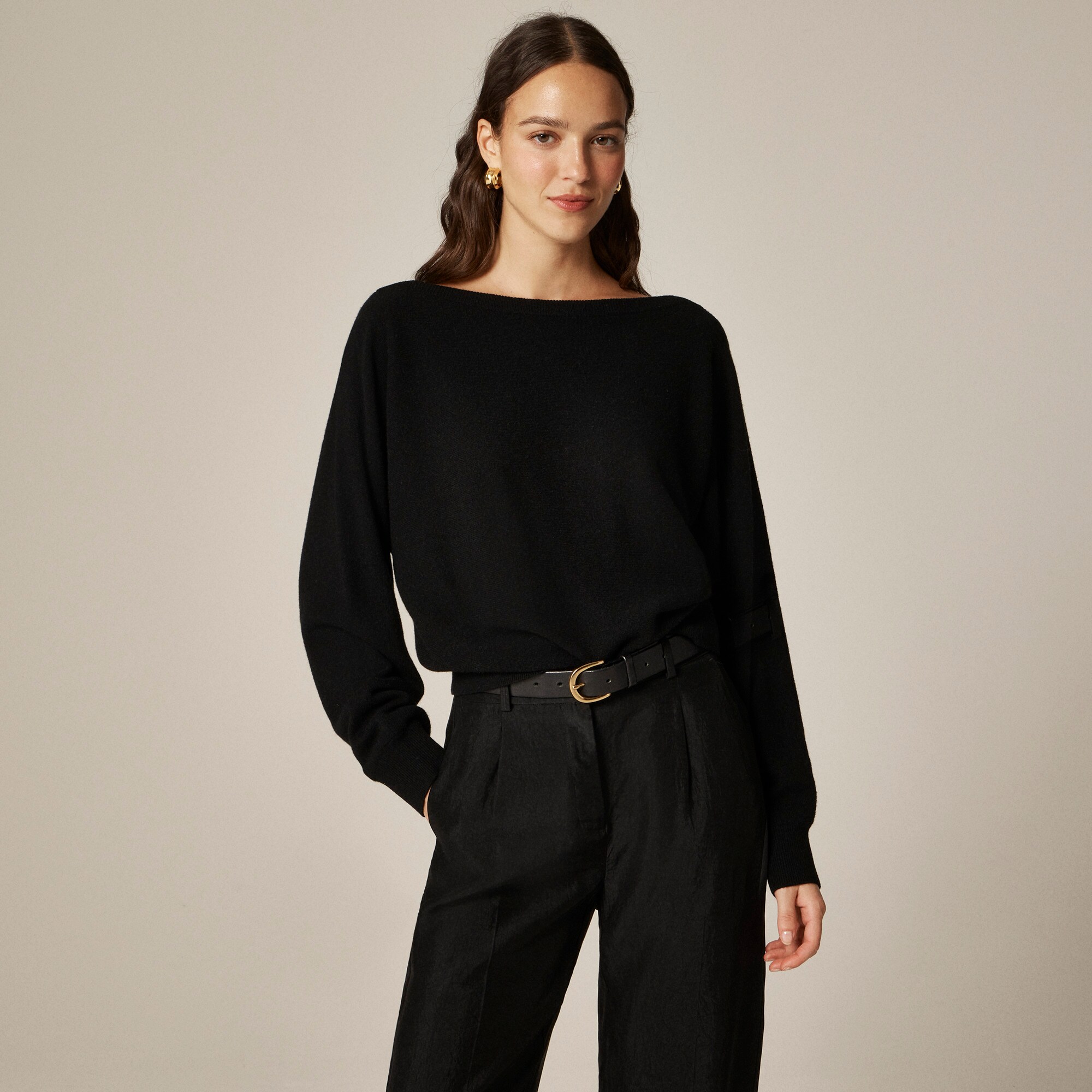 Cashmere boatneck sweater