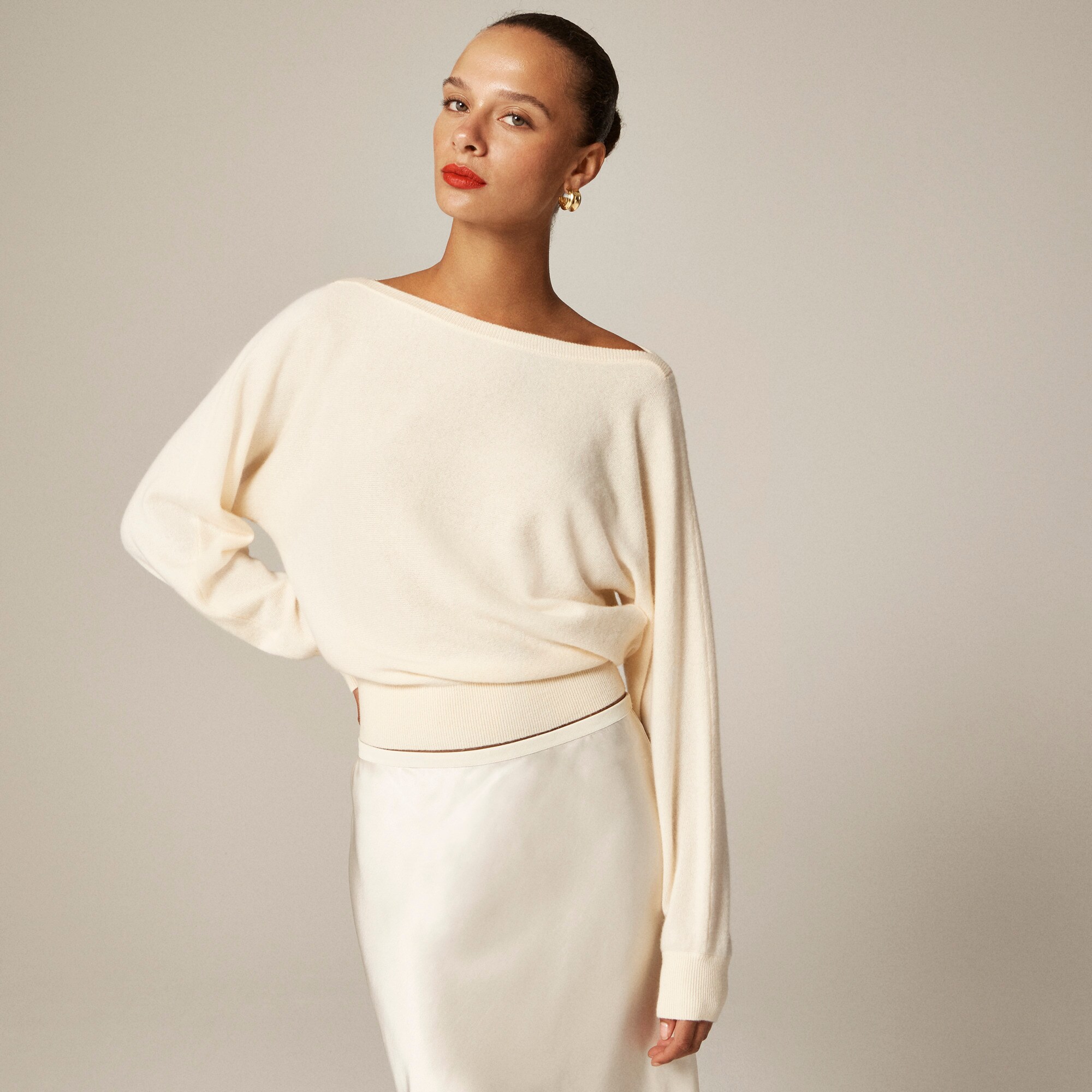  Cashmere boatneck sweater