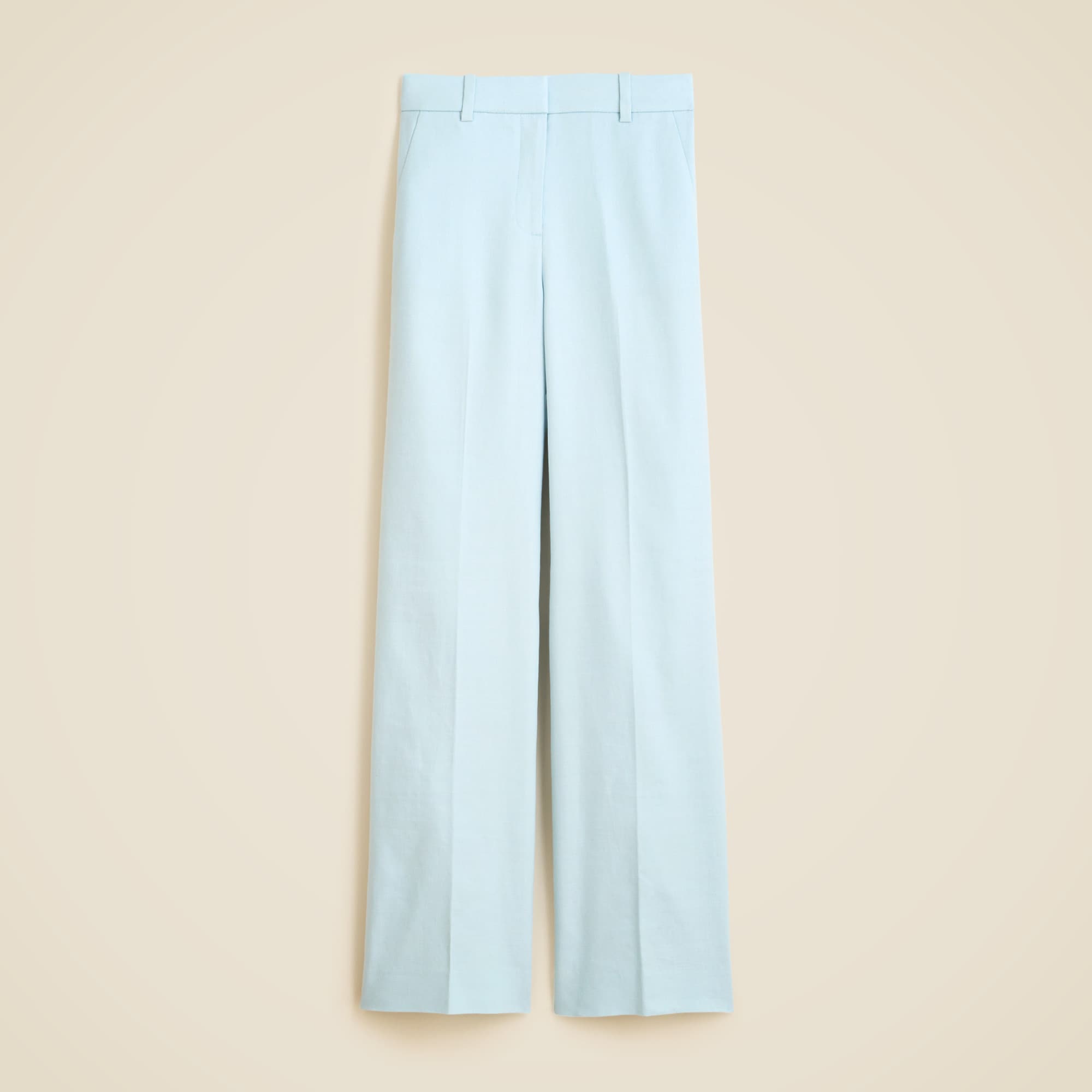 womens Carolina flare pant in stretch linen blend
