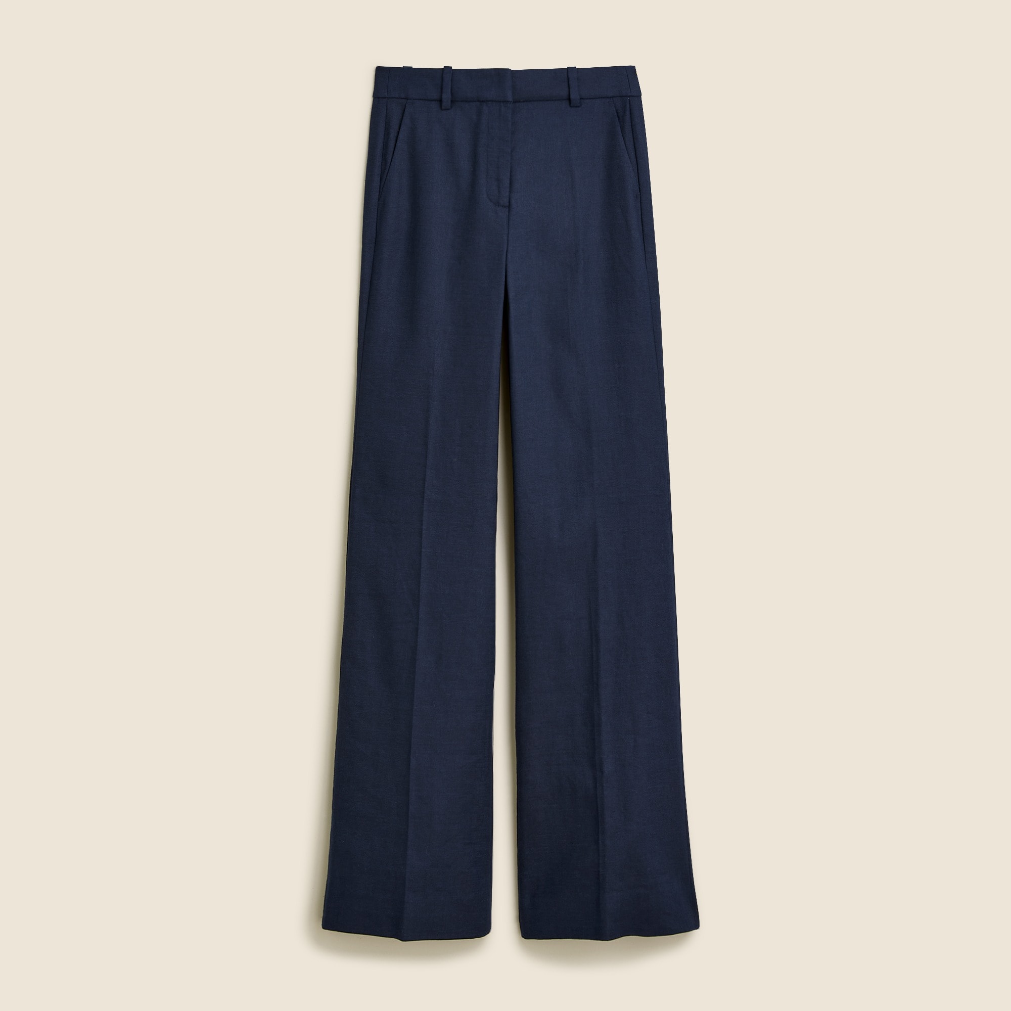 womens Carolina flare pant in stretch linen blend