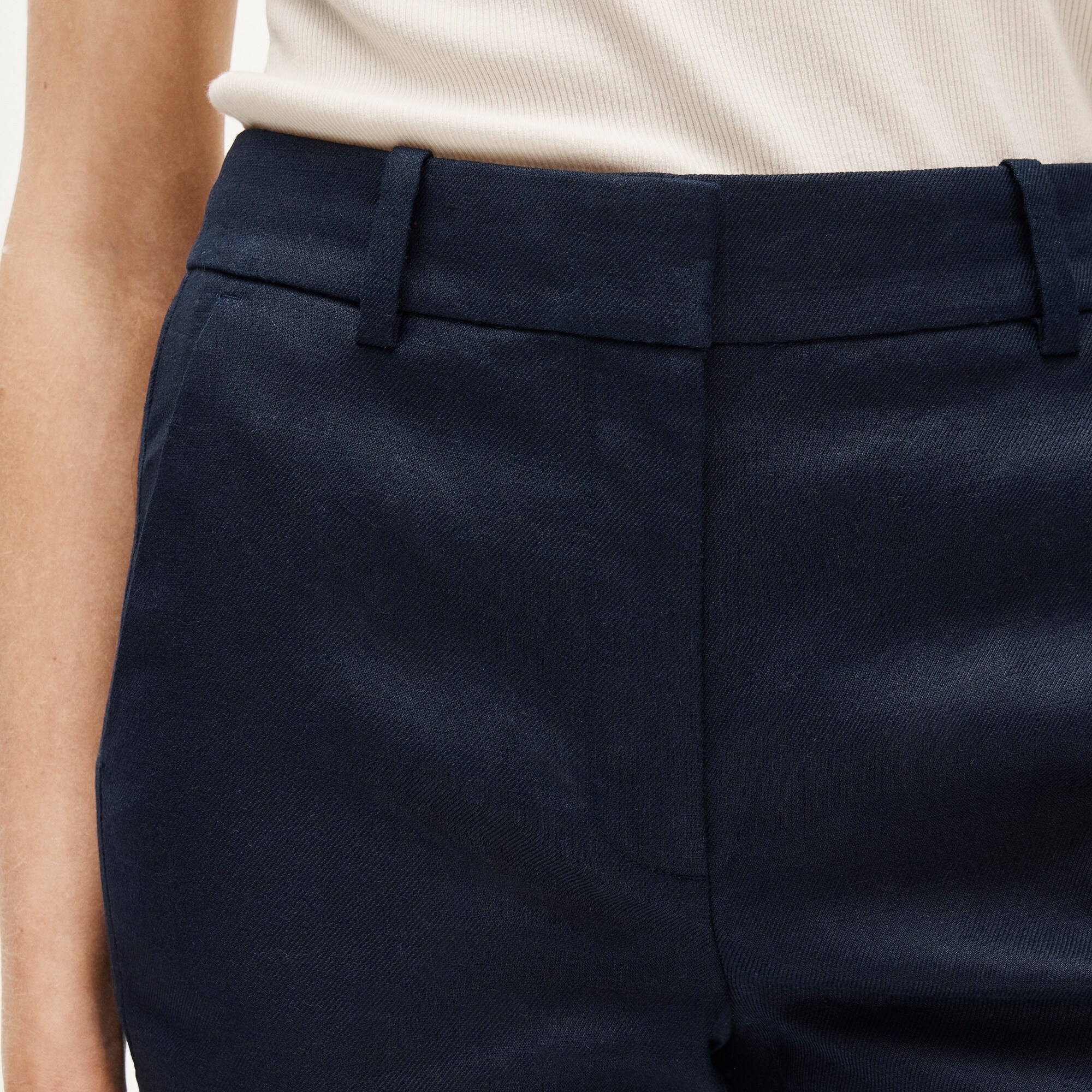 Carolina flare pant in stretch linen blend