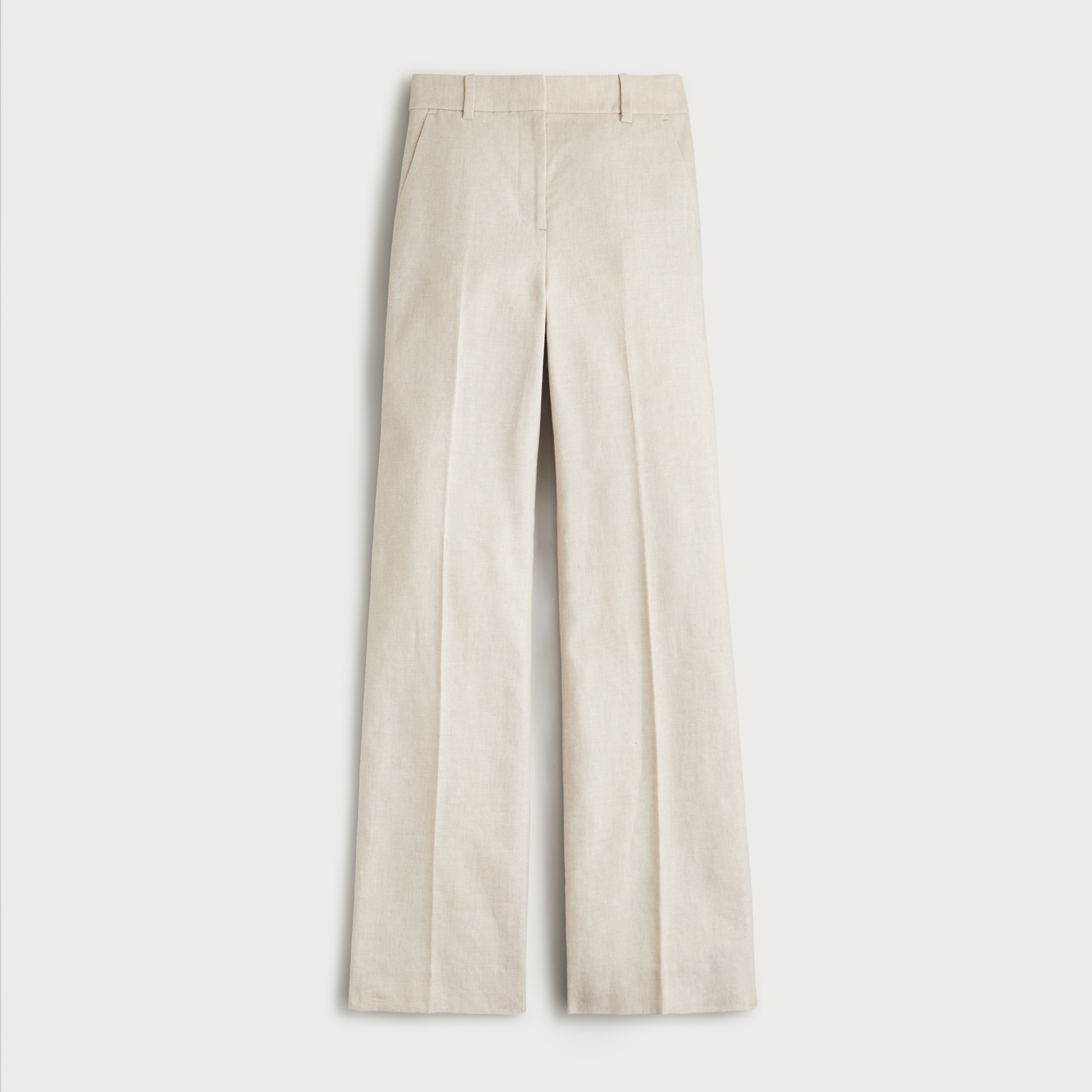 Carolina flare pant in stretch linen blend