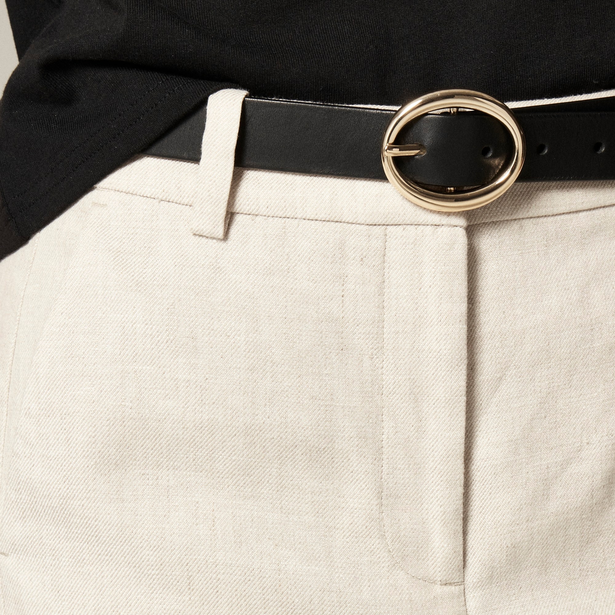 Carolina flare pant in stretch linen blend