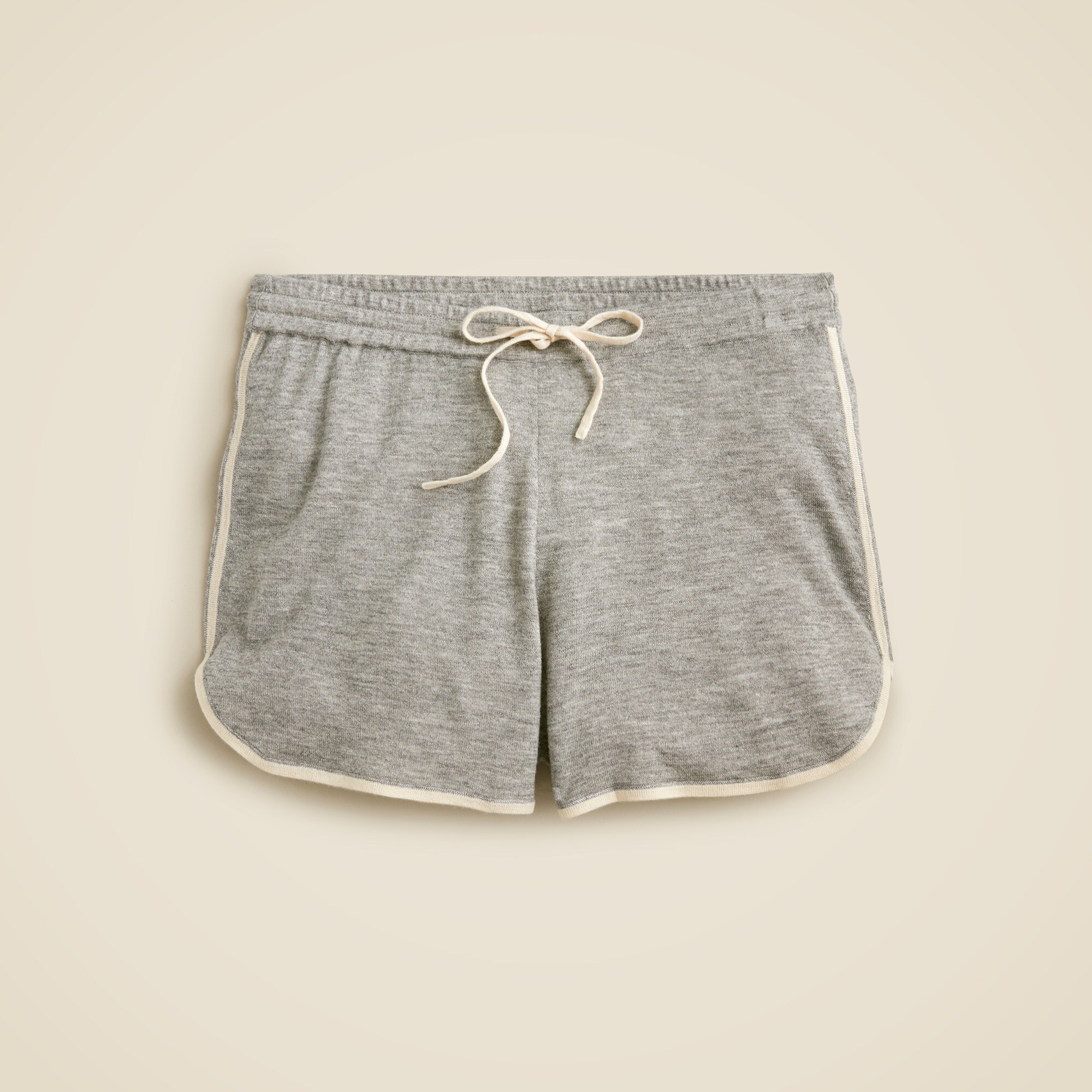 Featherweight cashmere drawstring short