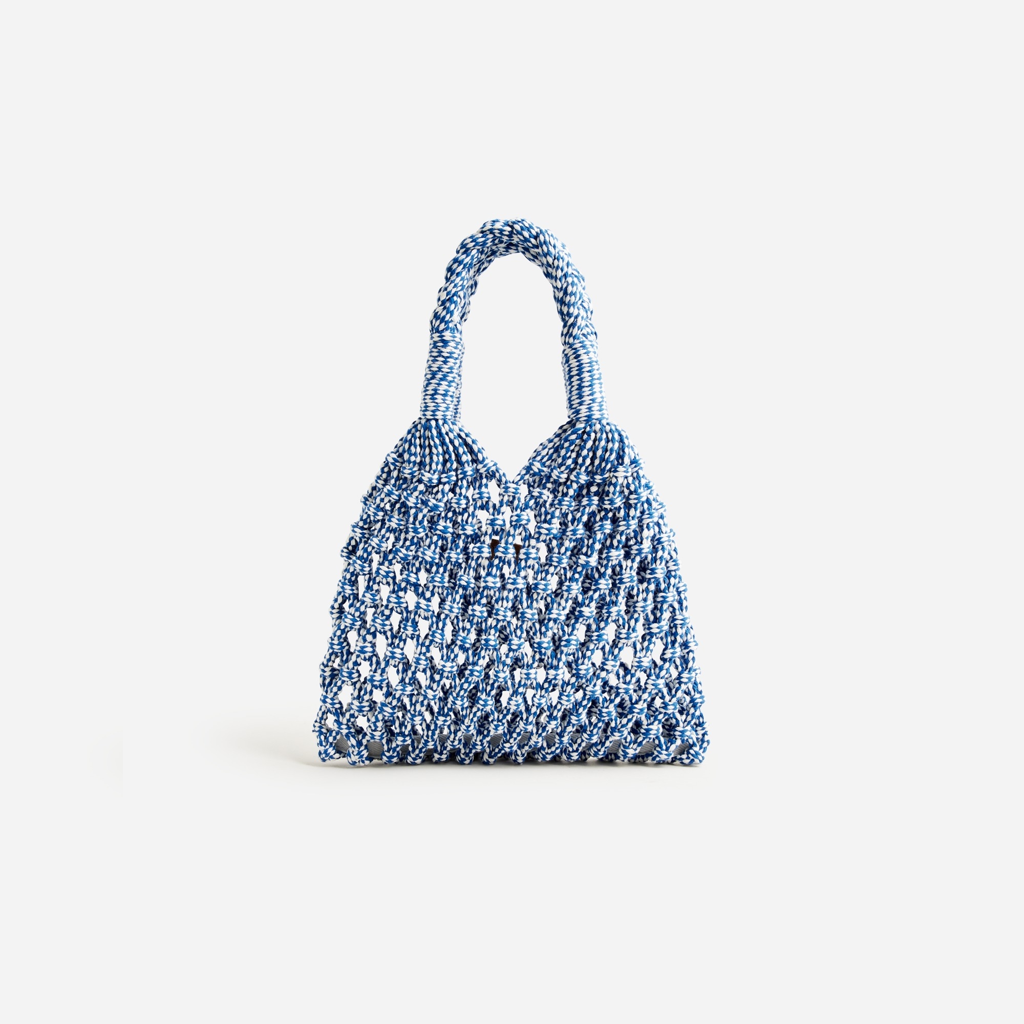 womens Cadiz hand-knotted rope tote in multicolor