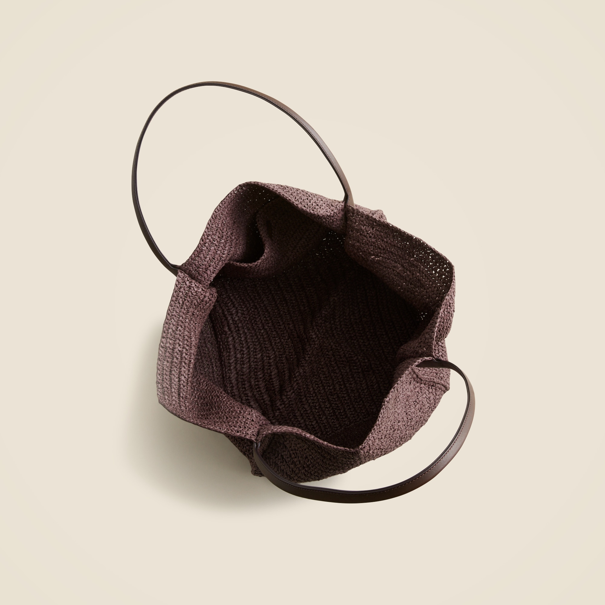 Large handknotted packable tote bag