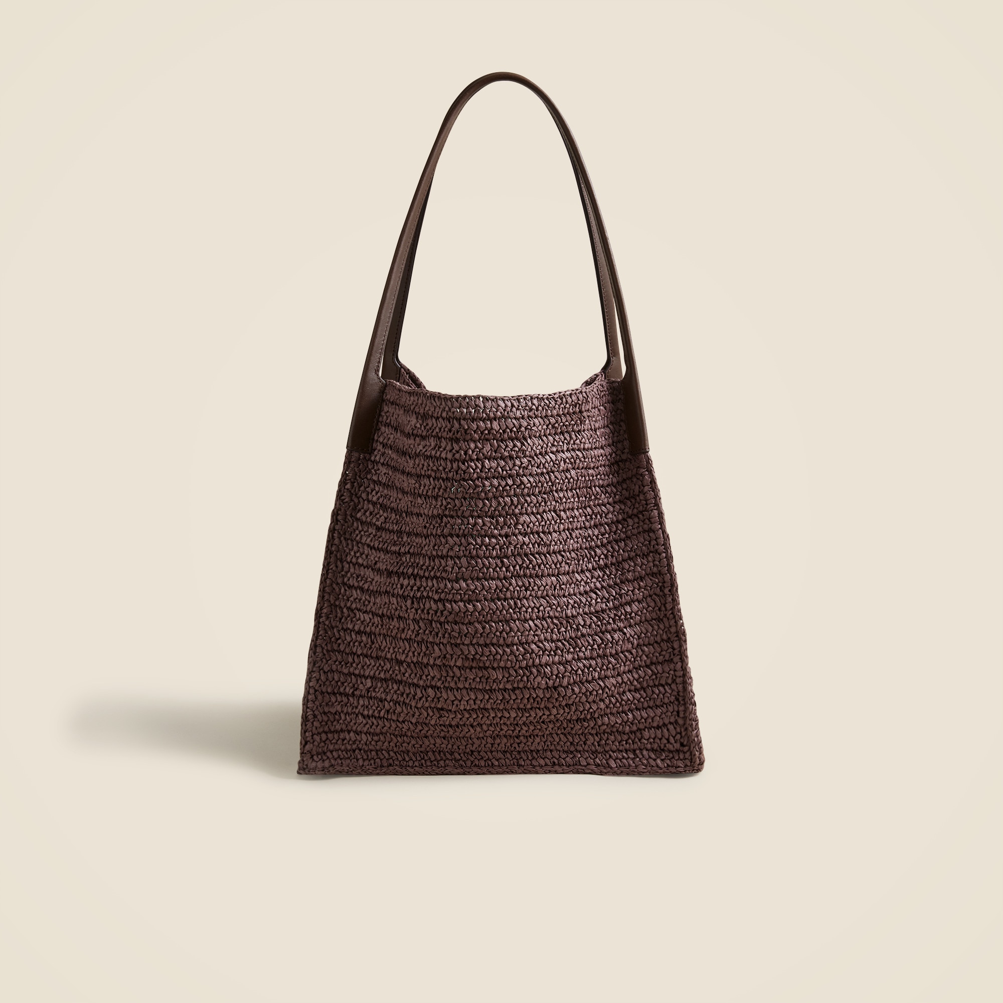 Large handknotted packable tote bag