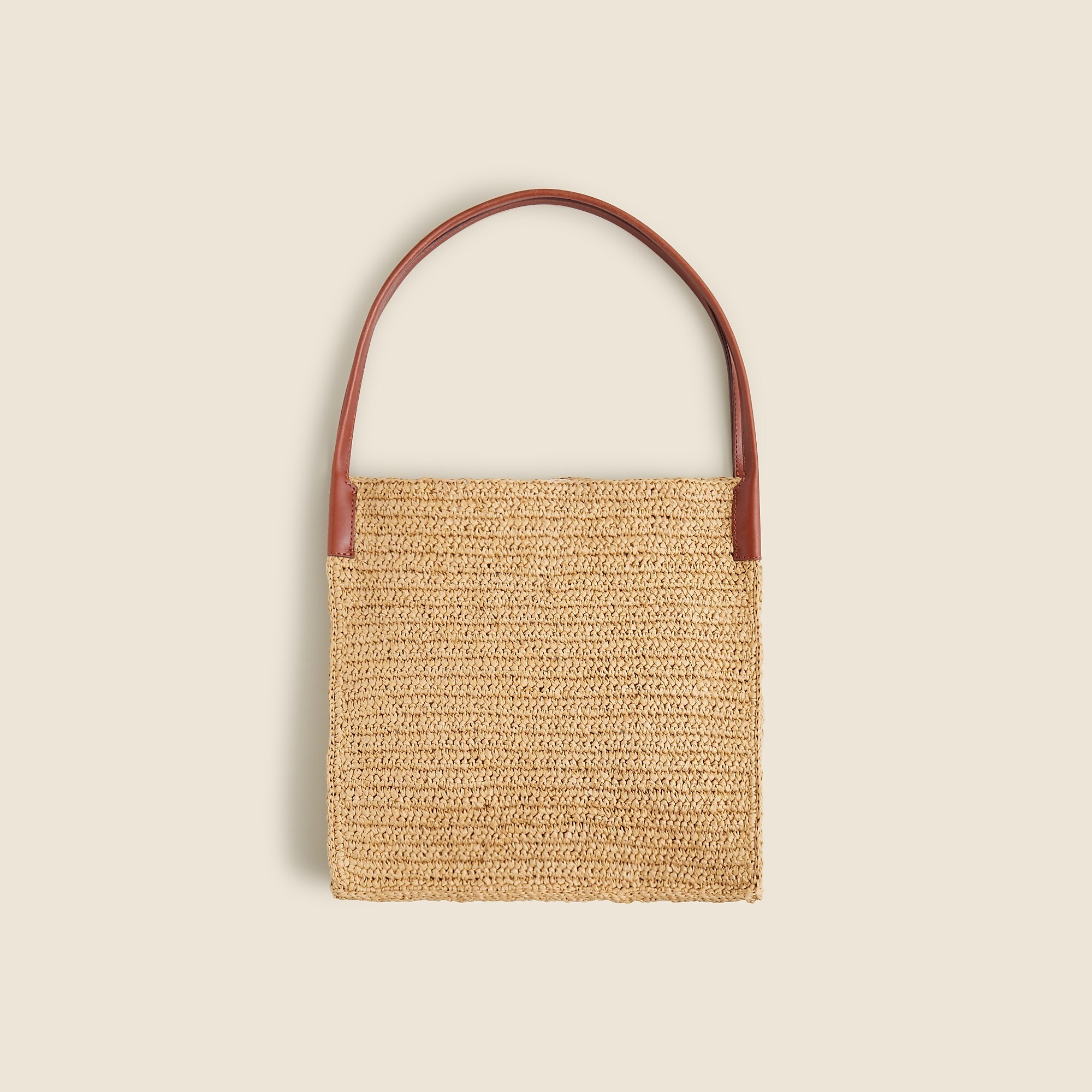 Large handknotted packable tote bag