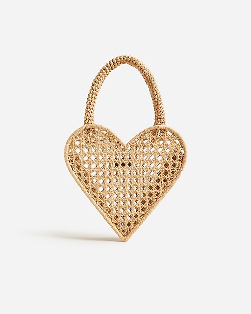  Small heart straw bag