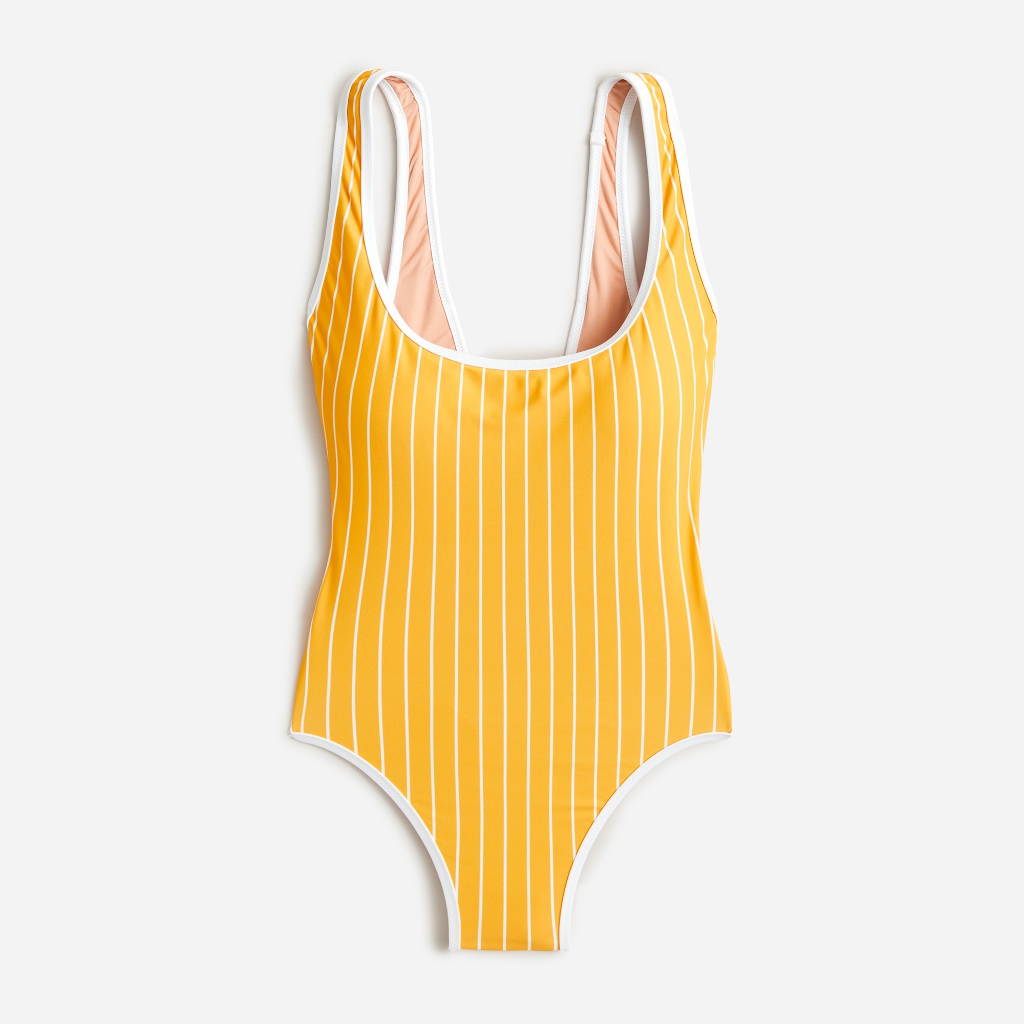womens Scoopneck one-piece swimsuit in stripe