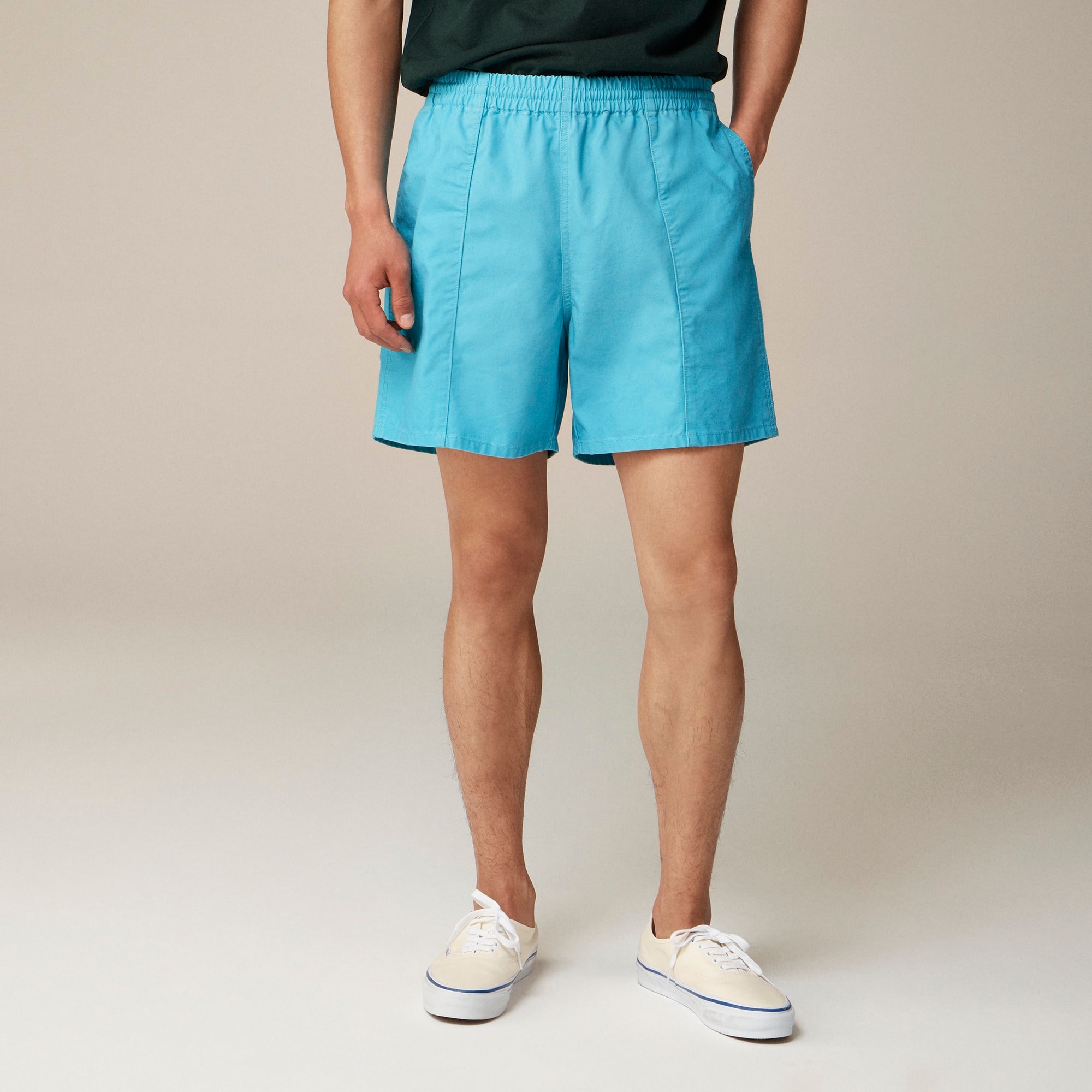  6'' heritage gym short in seaside canvas