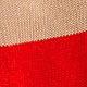 Sailor-collar pullover sweater in stripe KHAKI RED