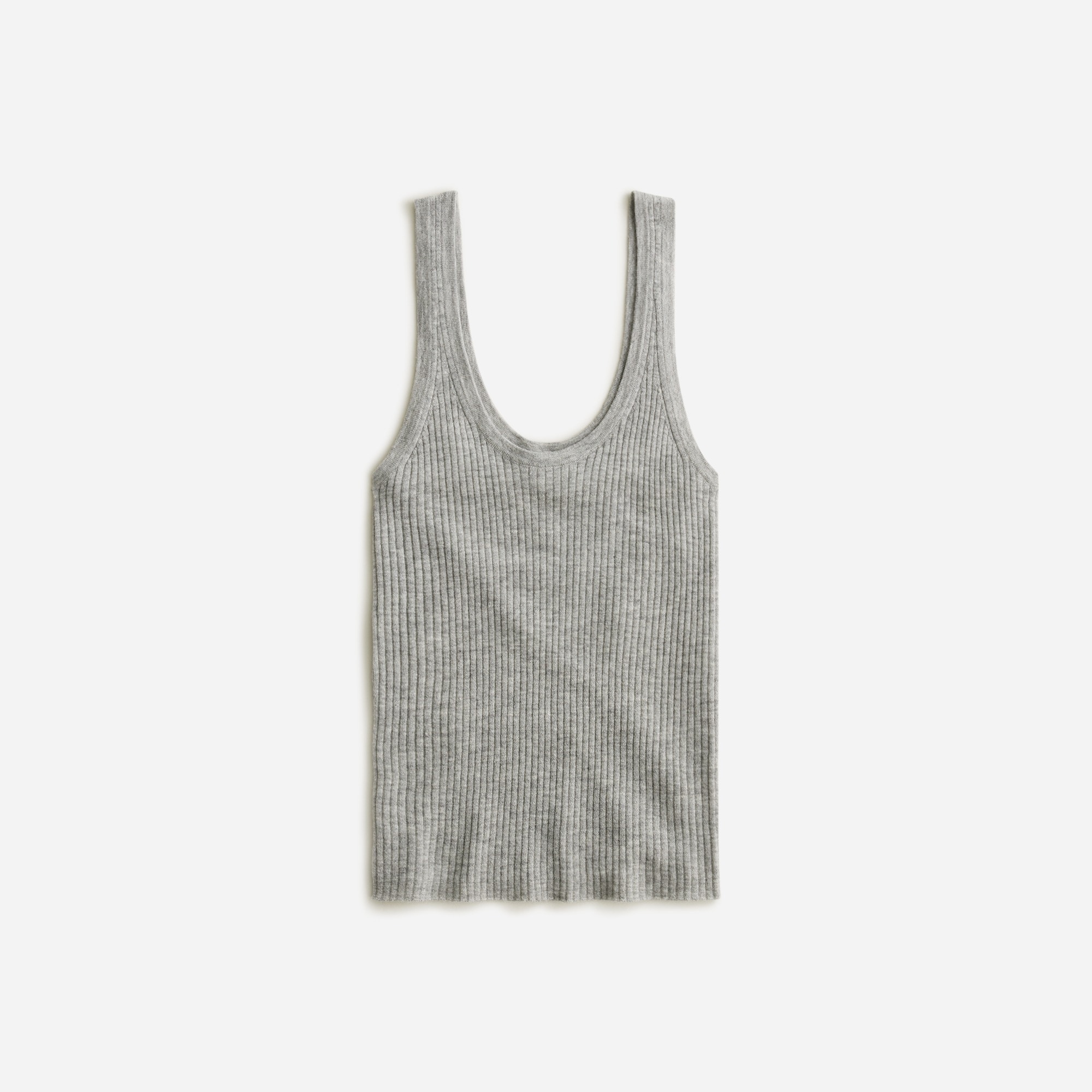  Featherweight cashmere ribbed tank top