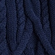 Cable-knit cardigan sweater NAVY