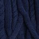 Cable-knit cardigan sweater NAVY