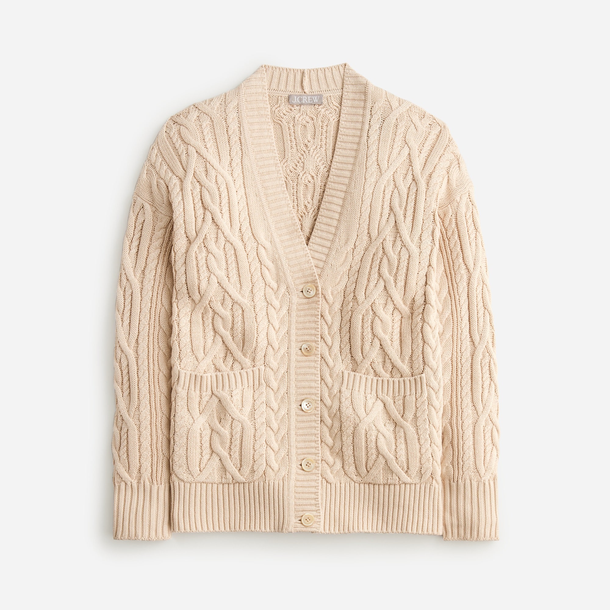 Cable-knit cardigan
