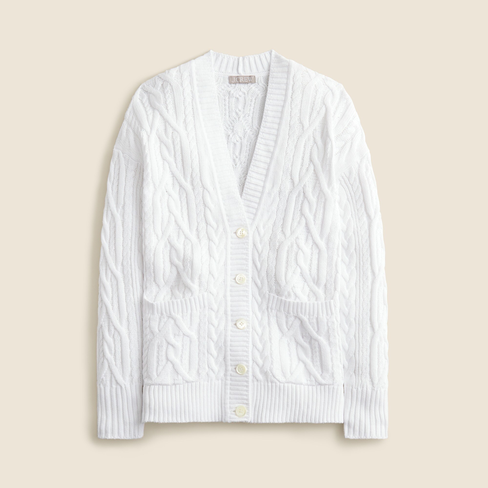 Cable-knit cardigan
