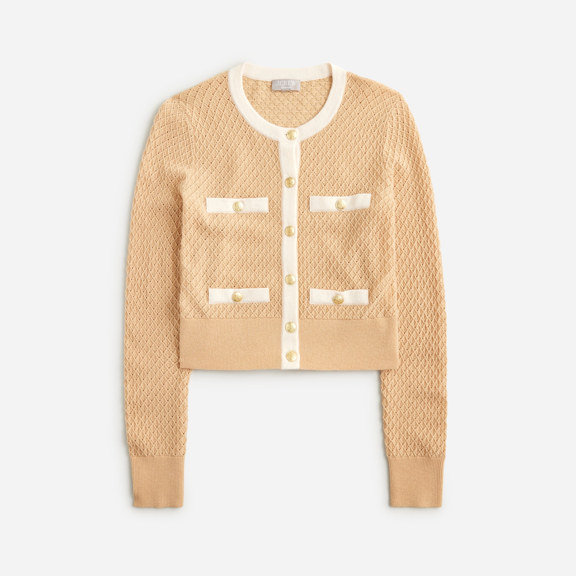Cashmere pointelle cardigan from J.Crew - $107.99