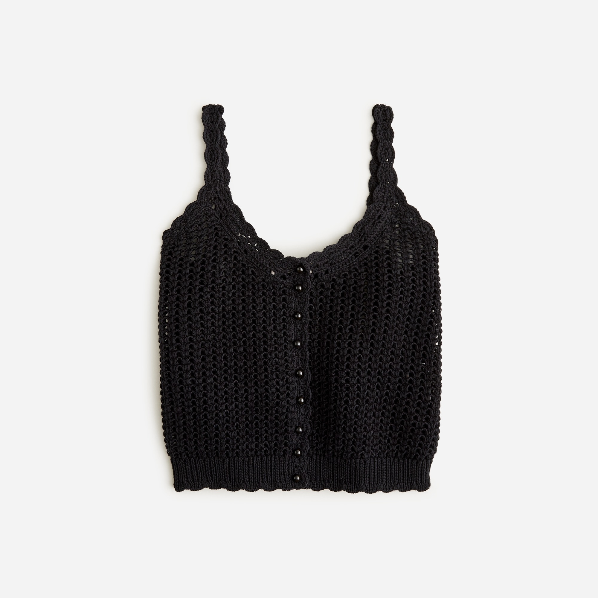 Crochet Button-up Sweater-tank For Women | J.Crew