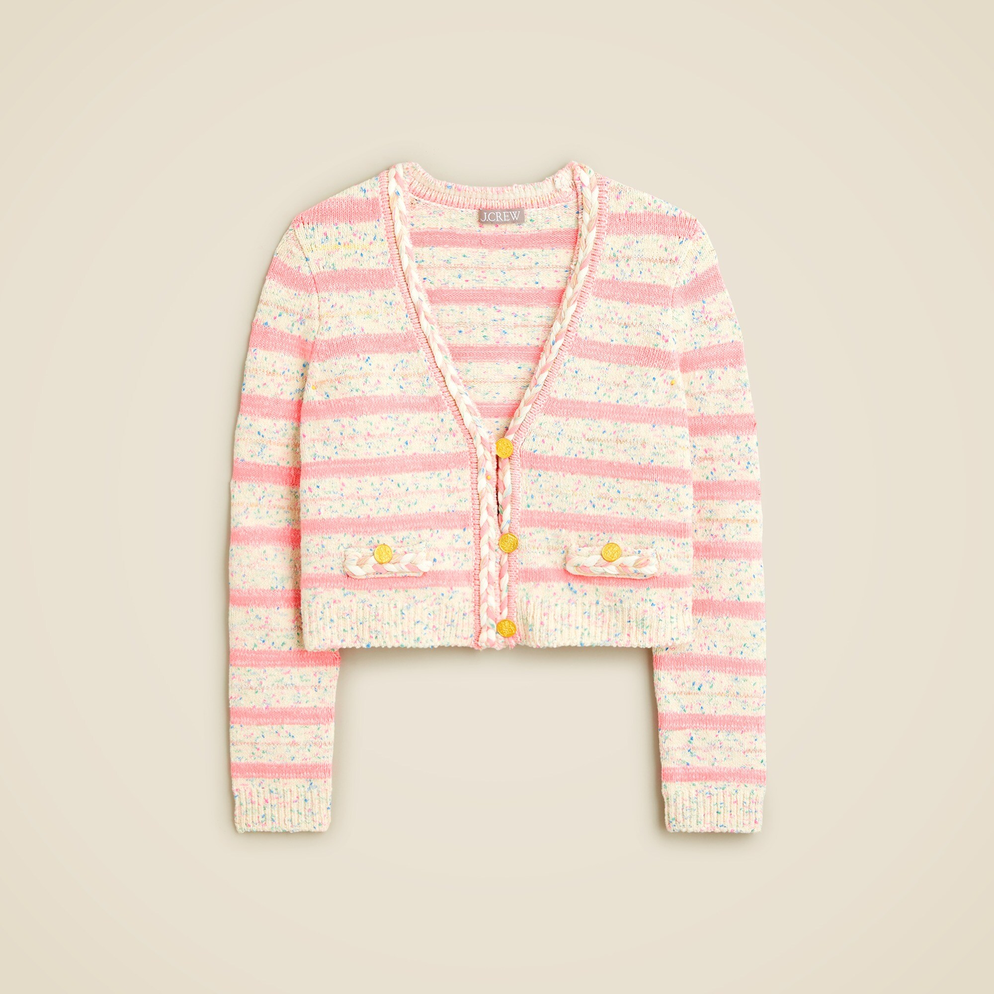 Space-dyed sweater lady jacket