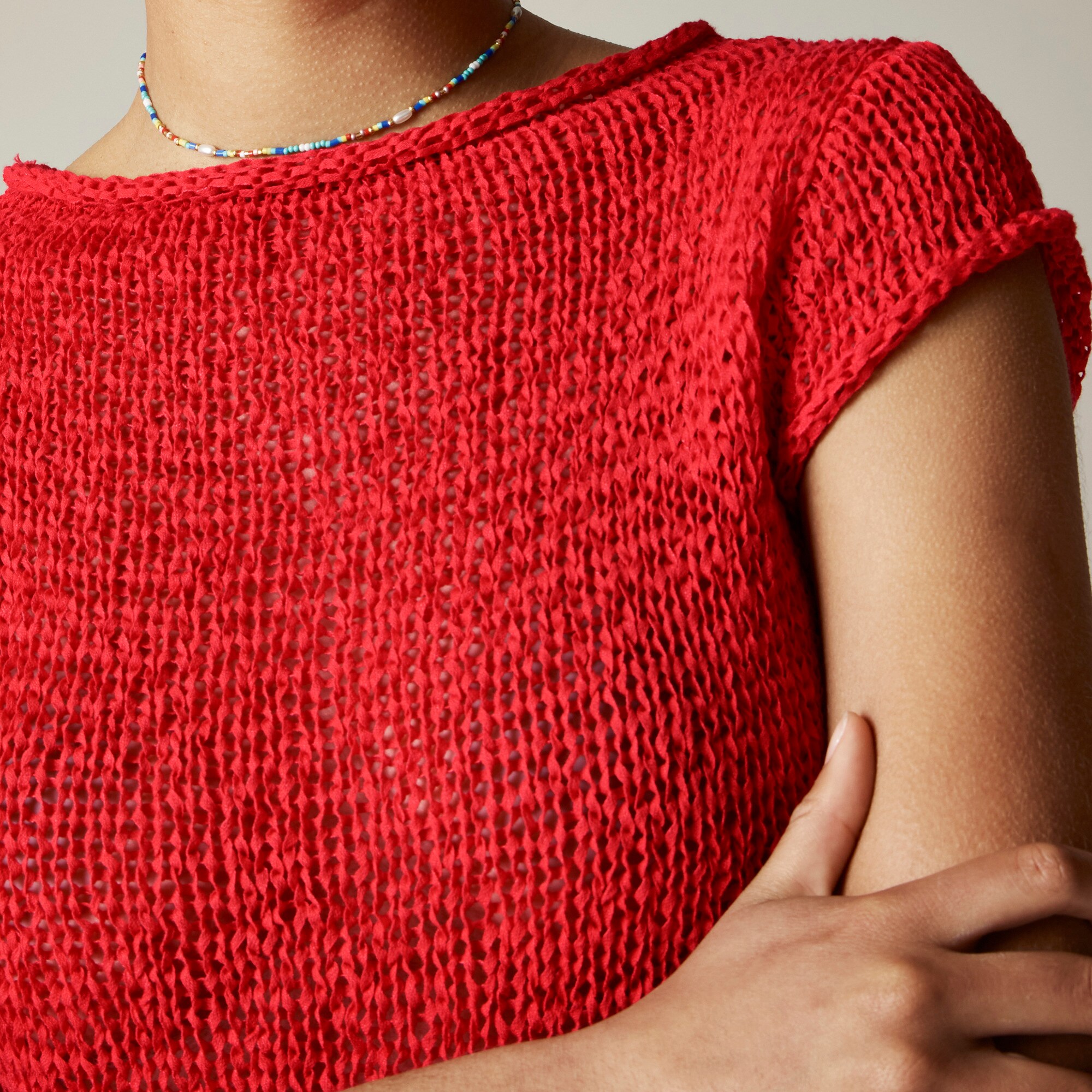 Textured sweater-tee